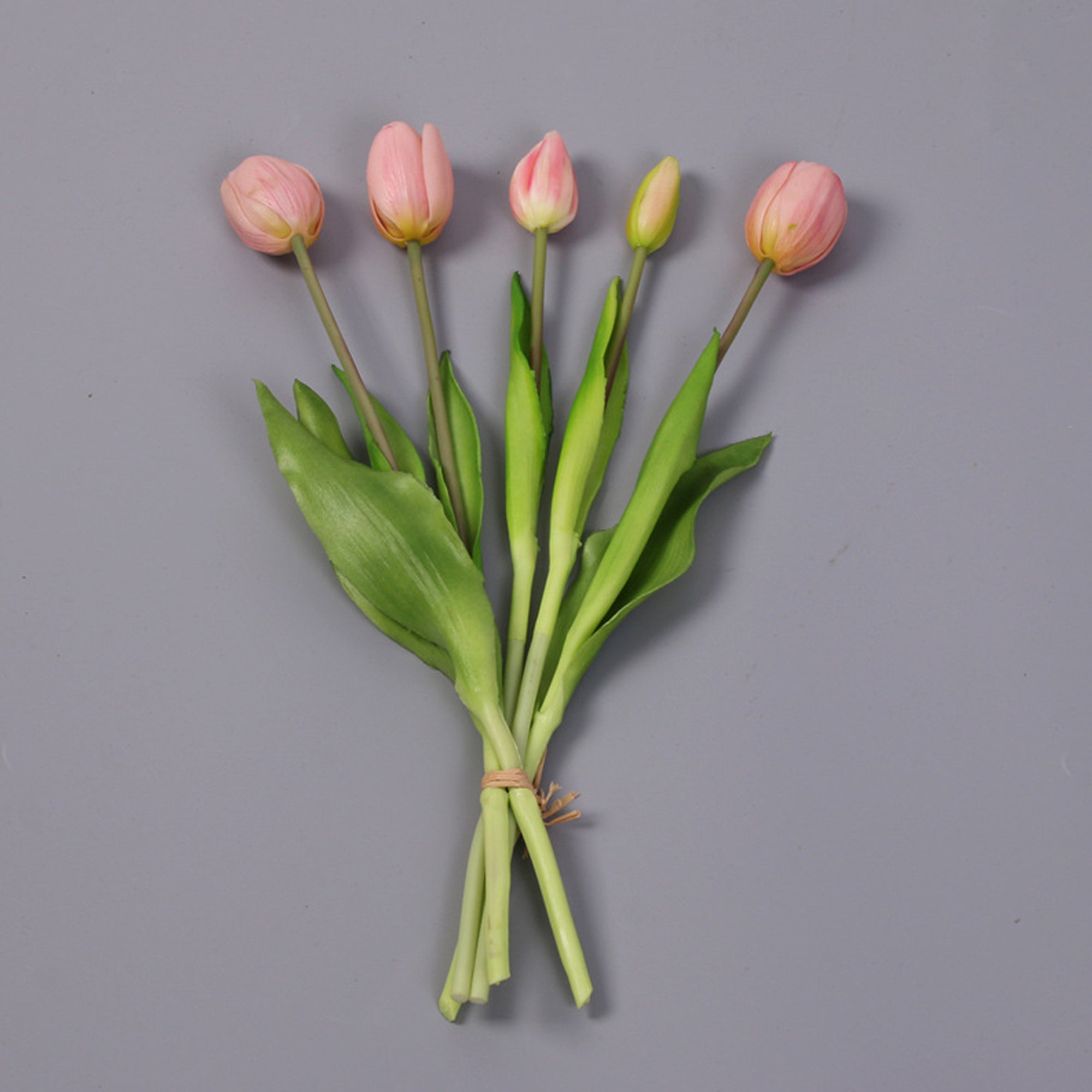 Artificial Latex Tulip Bouquet Real Touch Flowers 16"