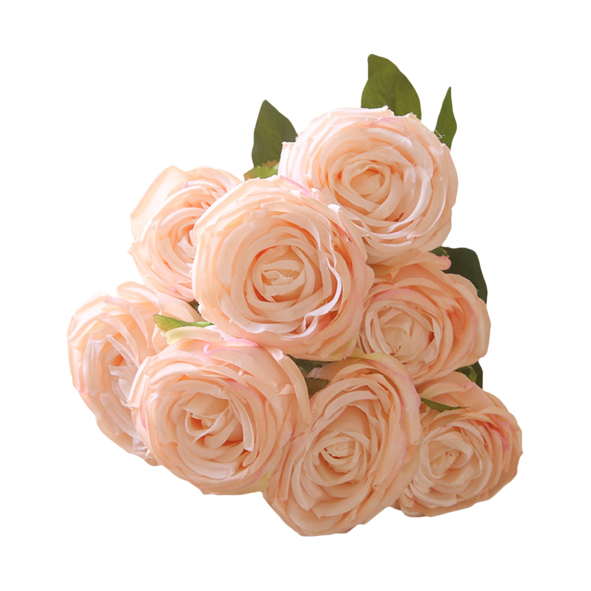 Artificial Flowers Bundle Silk Roses Bunch