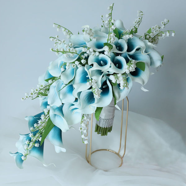 calla lily flower arrangements for weddings Calla Lily Bouquet Lily of the Valley for Bride Bridesmaids
