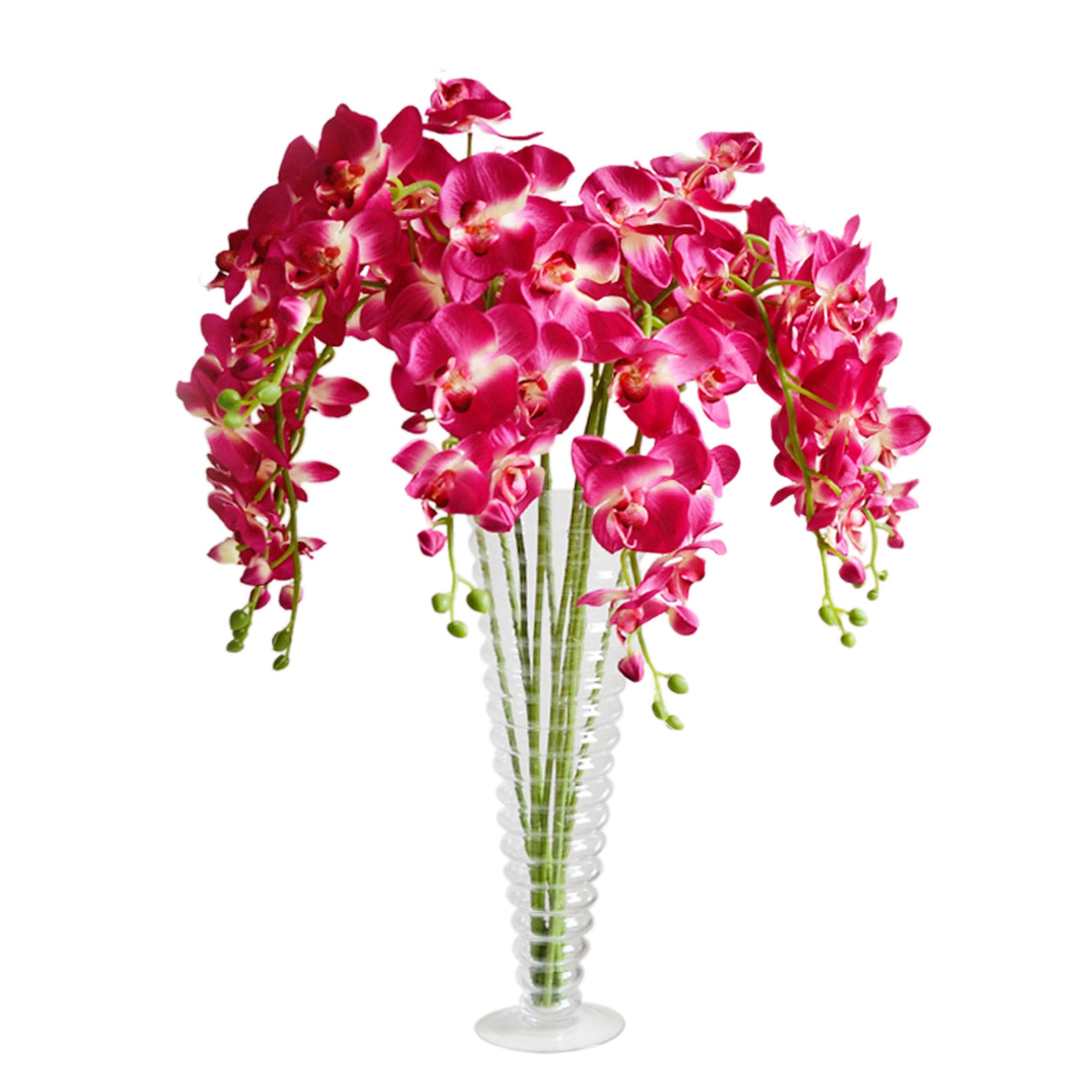 Orchid Centerpieces Butterfly Artificial Flowers 5pcs Wedding Dinner Venue Decoration