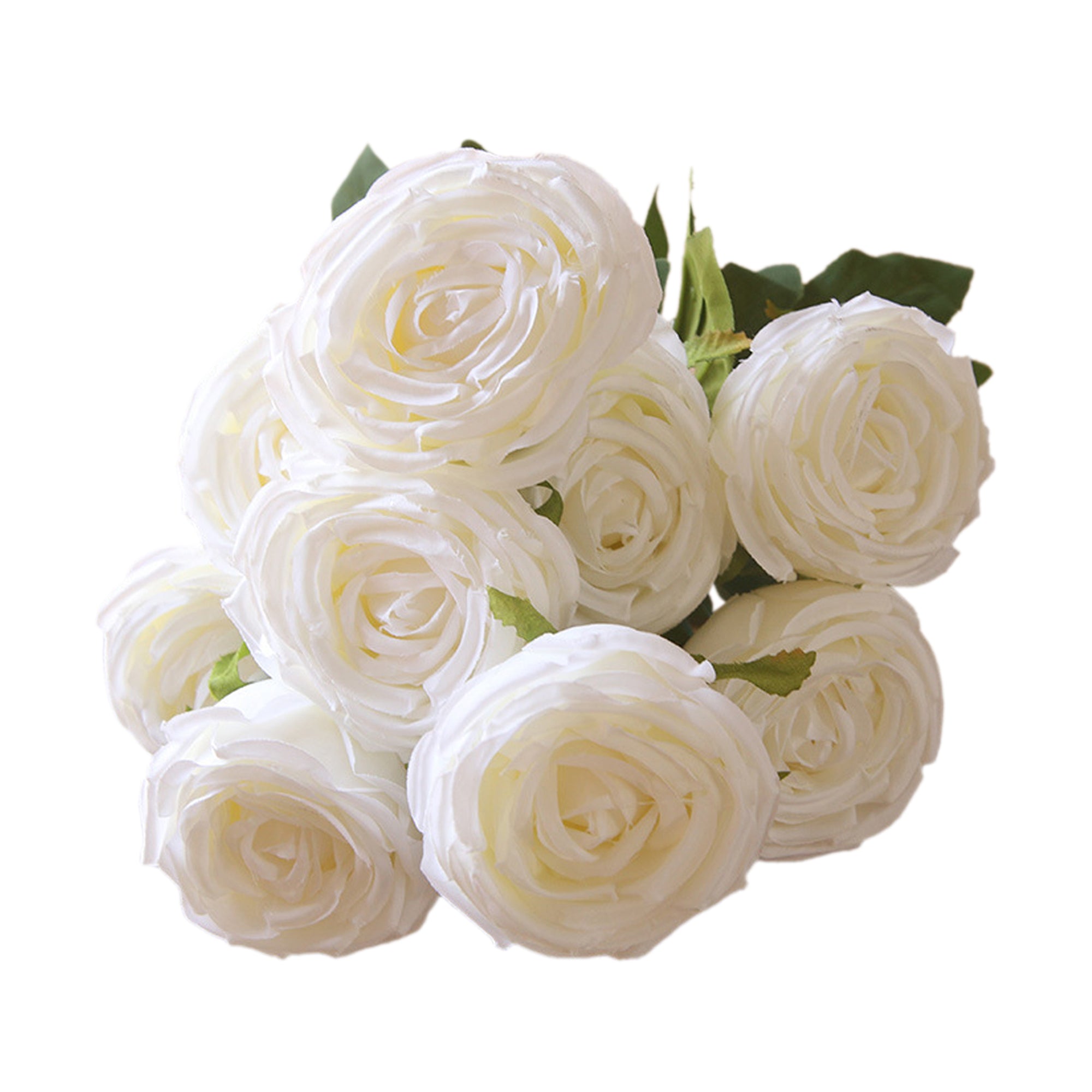 Artificial Flowers Bundle Silk Roses Bunch