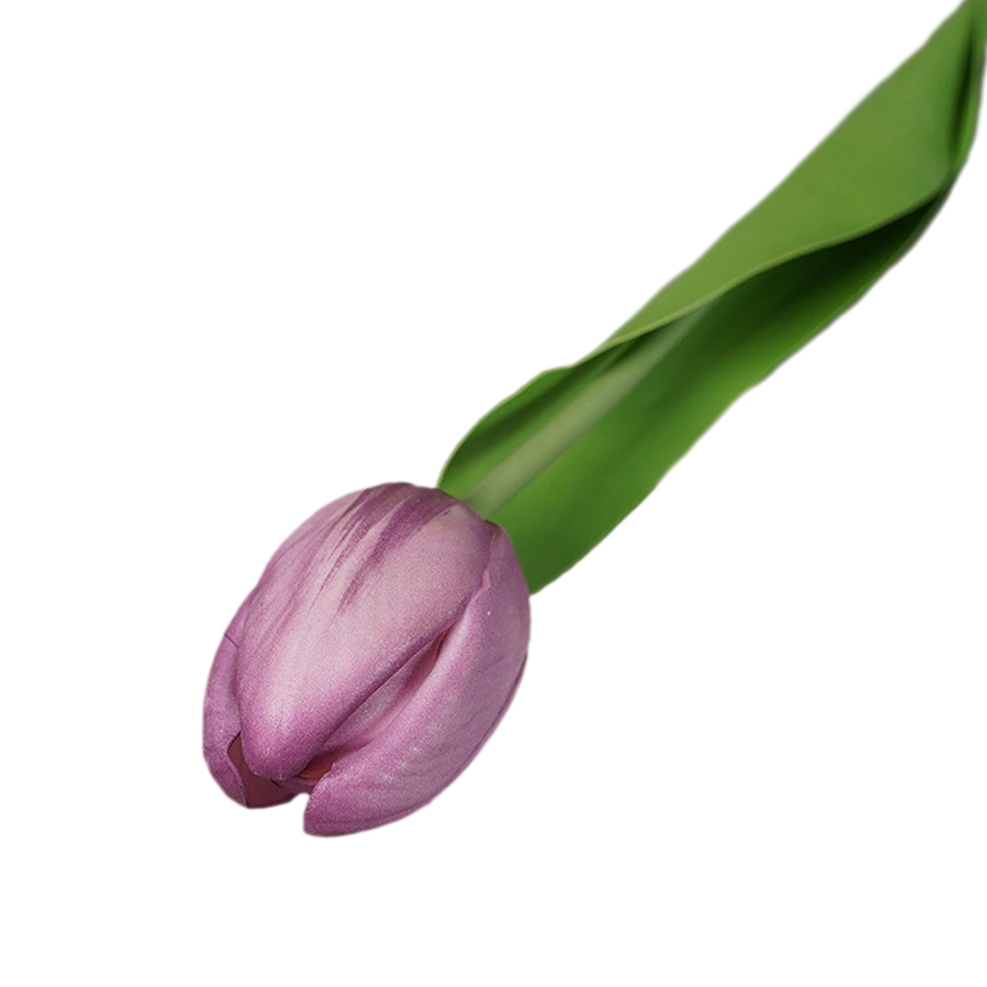 Realisic Fake Tulips White Pink Red Purple 18"