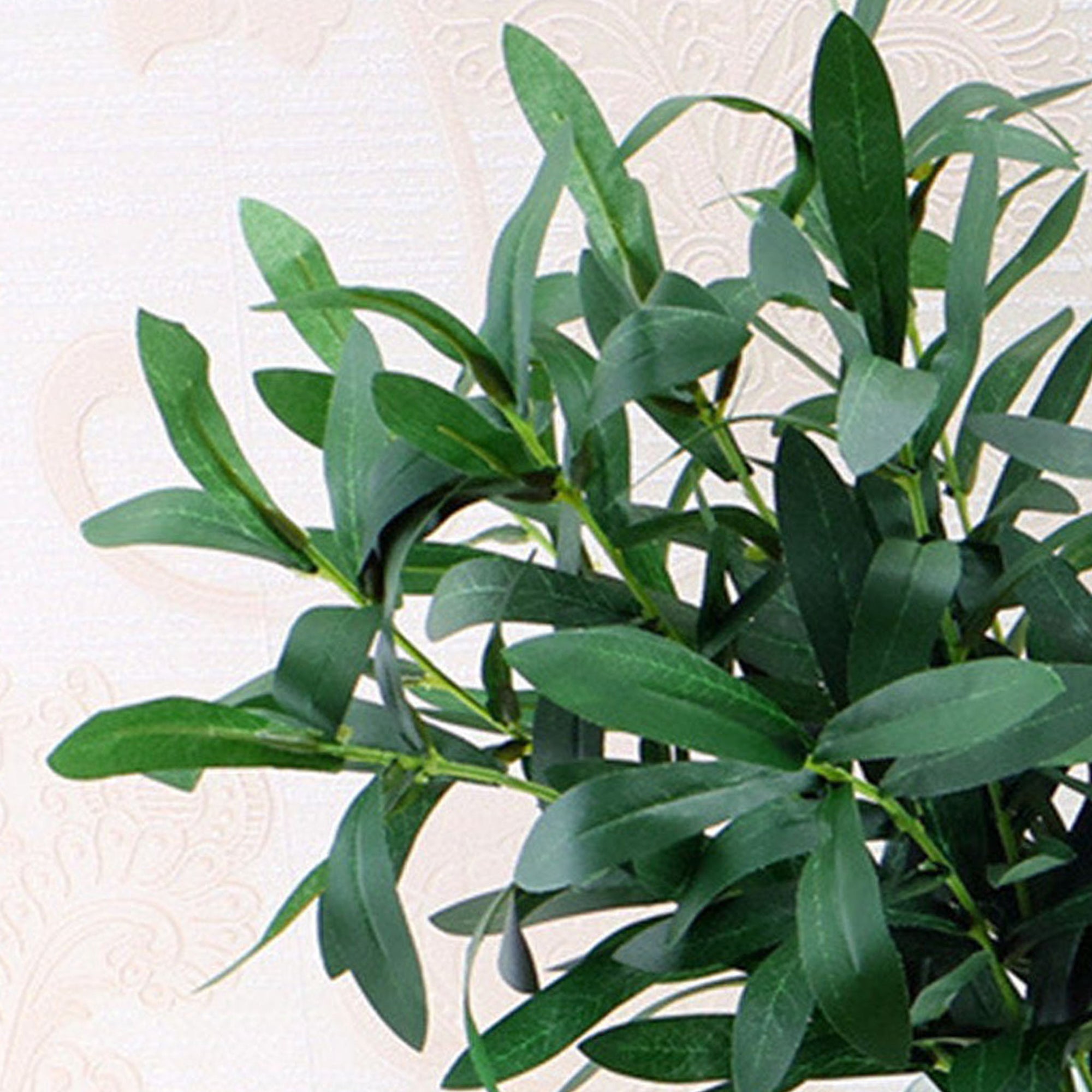 Short Stem Artificial Olive Bush Faux Greenery Leaf Garlands 10 Bunches