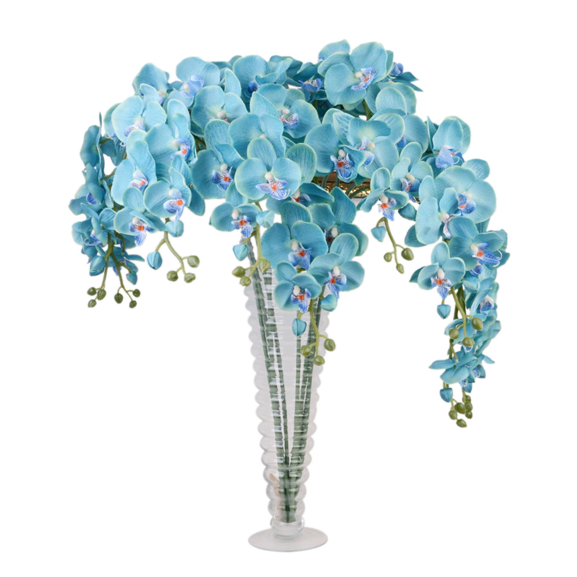 Orchid Centerpieces Butterfly Artificial Flowers 5pcs Wedding Dinner Venue Decoration