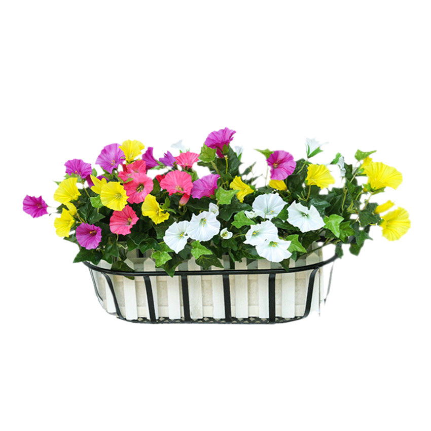 Artificial Morning Glory Bush for Country House Decor