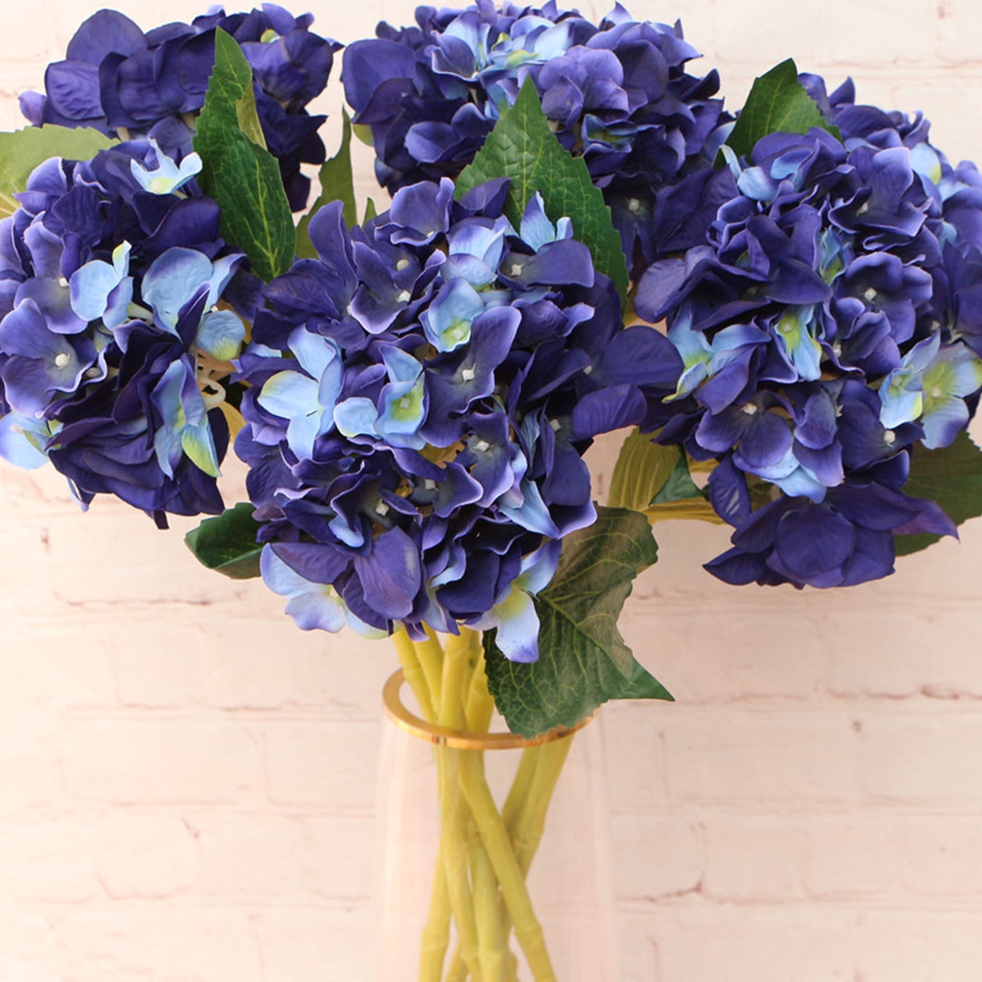 Navy Blue Hydrangea Fake Flower Wedding Centerpieces