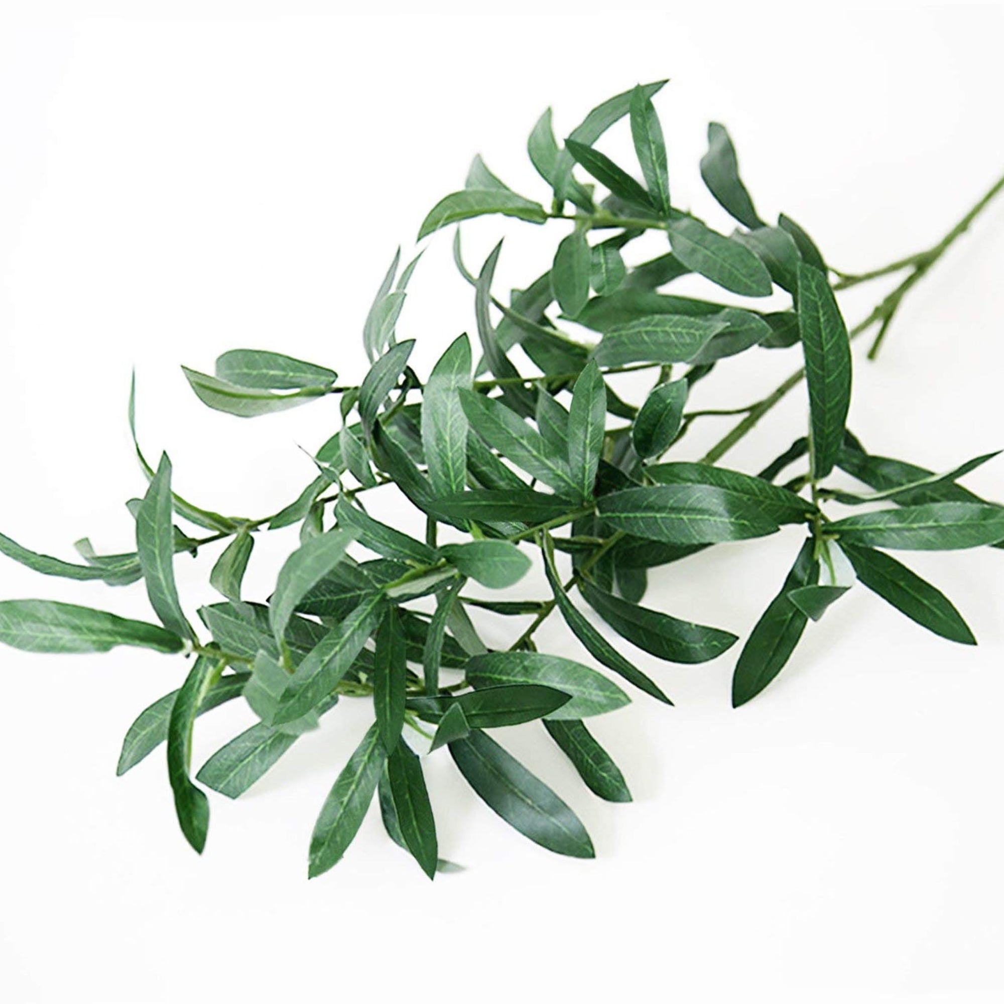Artificial Olive Branch Greenery Leaves 10 for Wedding Party Garden Wall Decoration