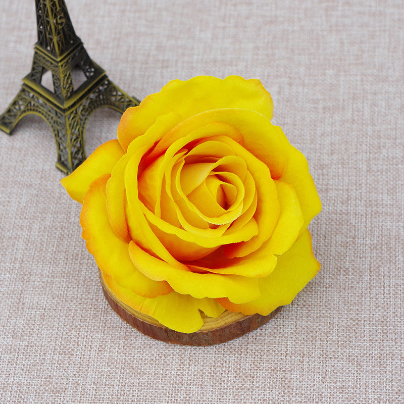 Artificial Flowers Silk Rose Heads in Bulk