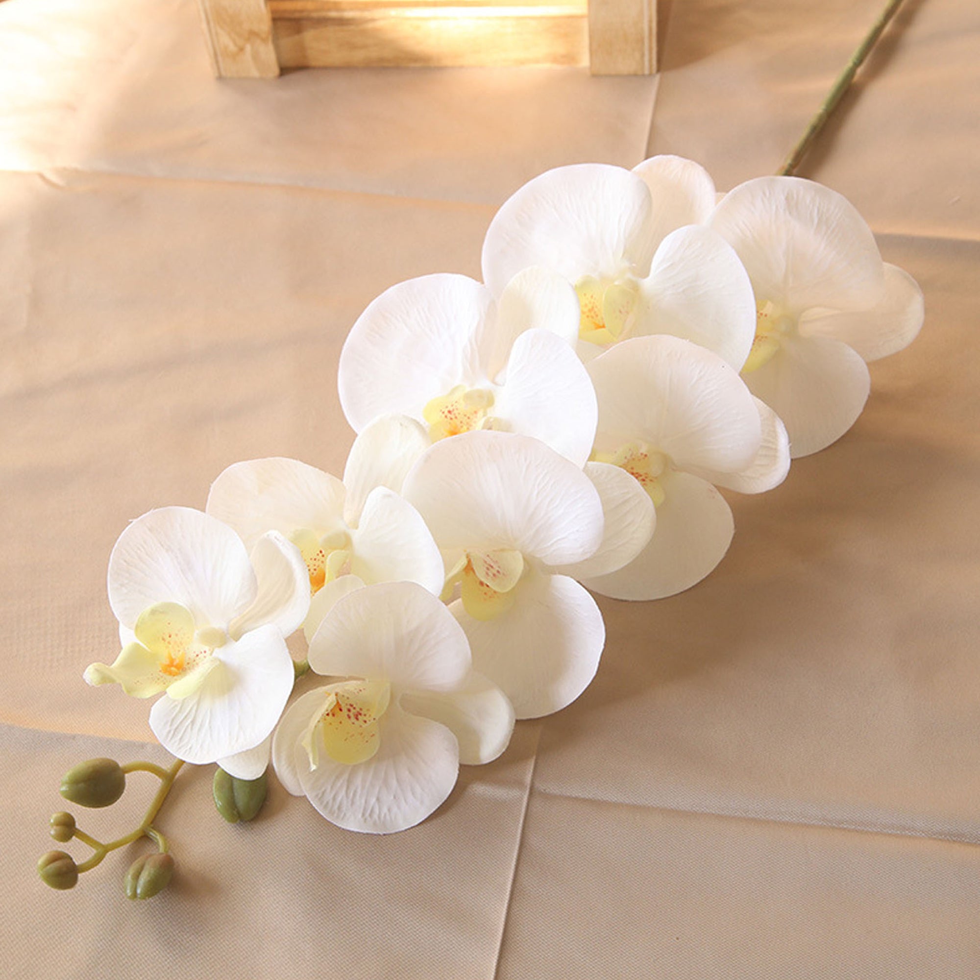 Artificial Orchid Flowers Realistic Phalaenopsis