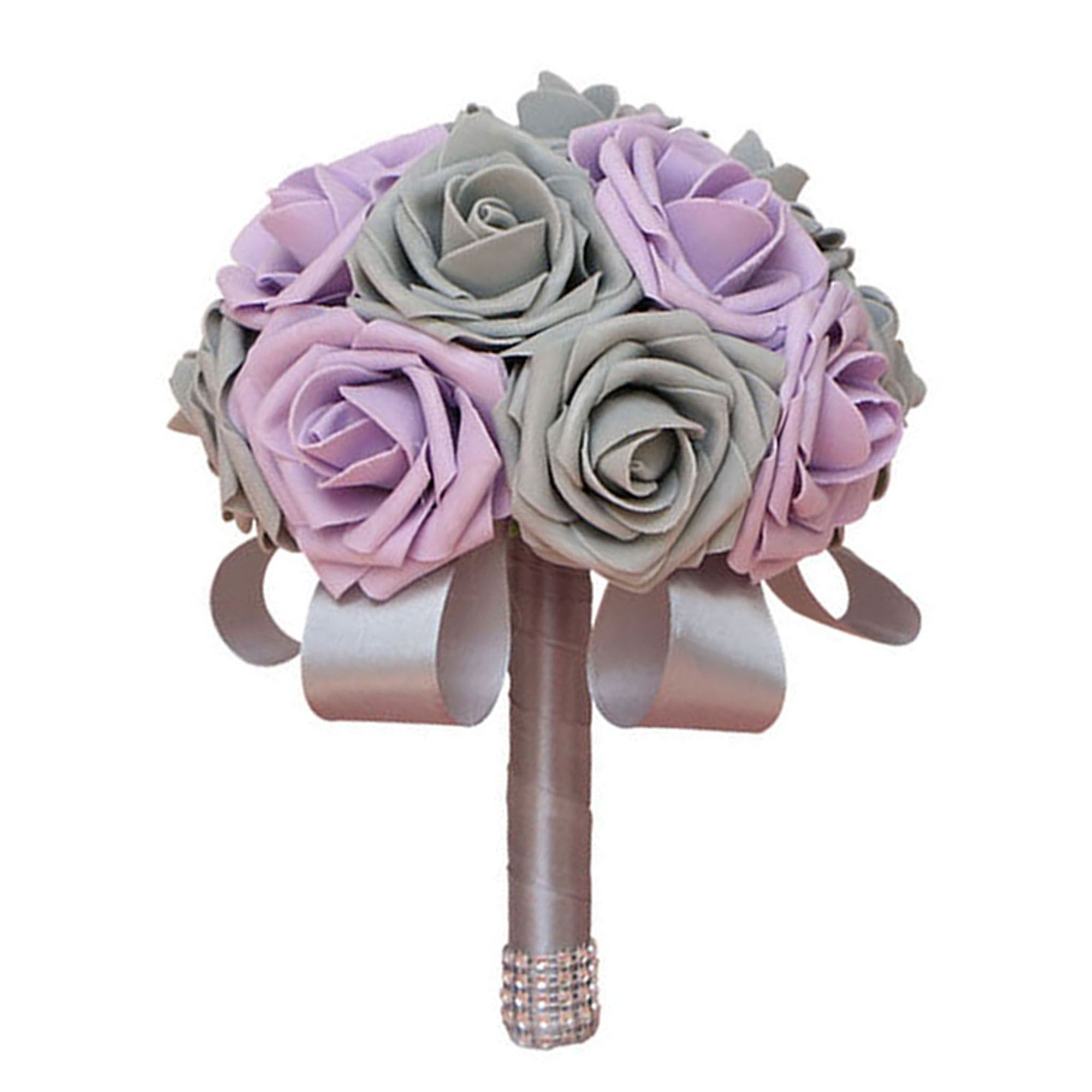 Wedding Bouquet Set Lilac Gray