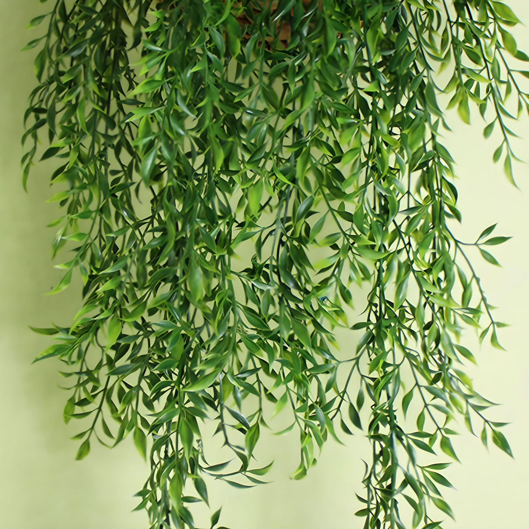 Faux Hanging Plants for Indoor Wall Decor Plastic Leaf Vines 87cm 2pcs