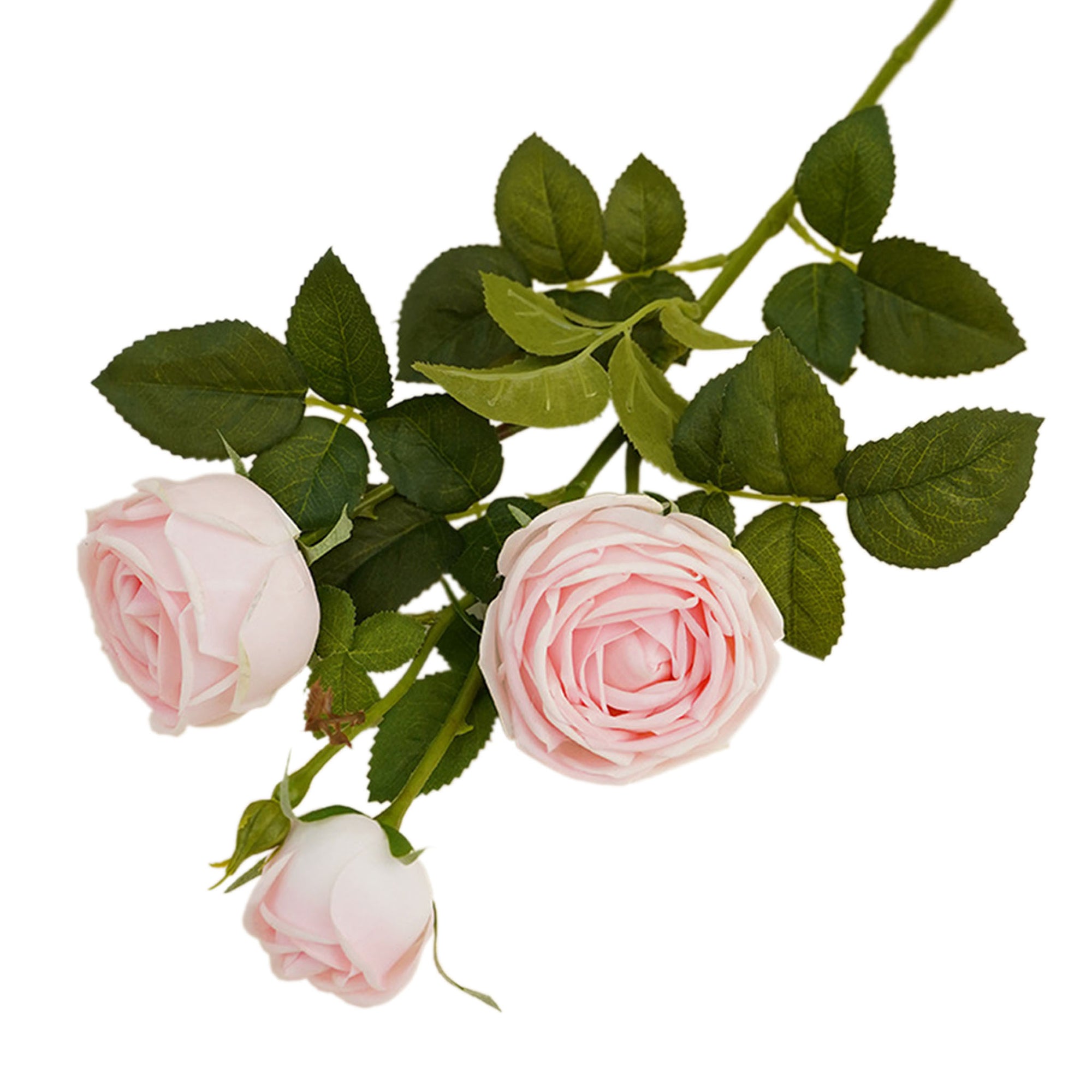 Real Touch Cabbage Roses Realistic Spray Flowers
