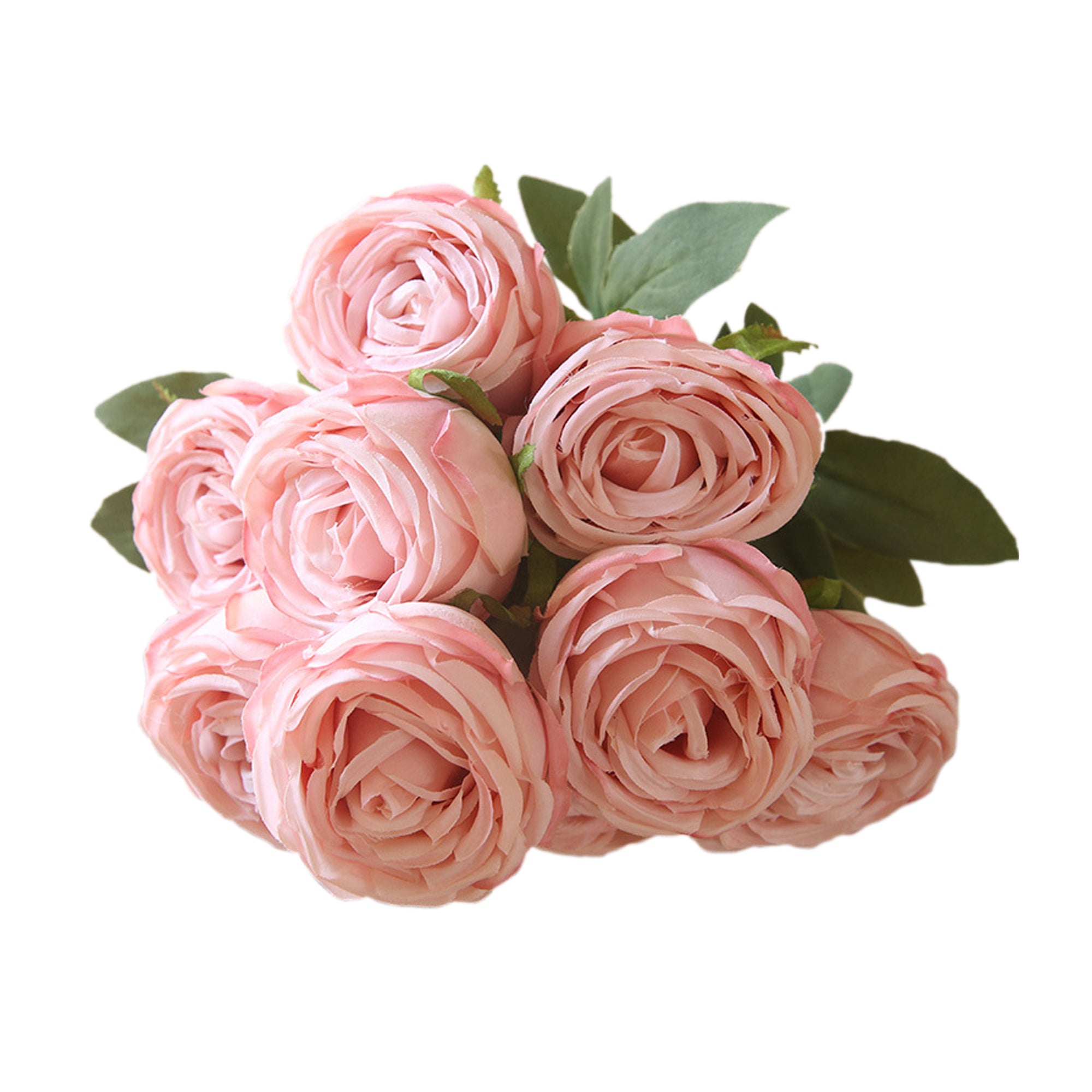 Artificial Flowers Bundle Silk Roses Bunch