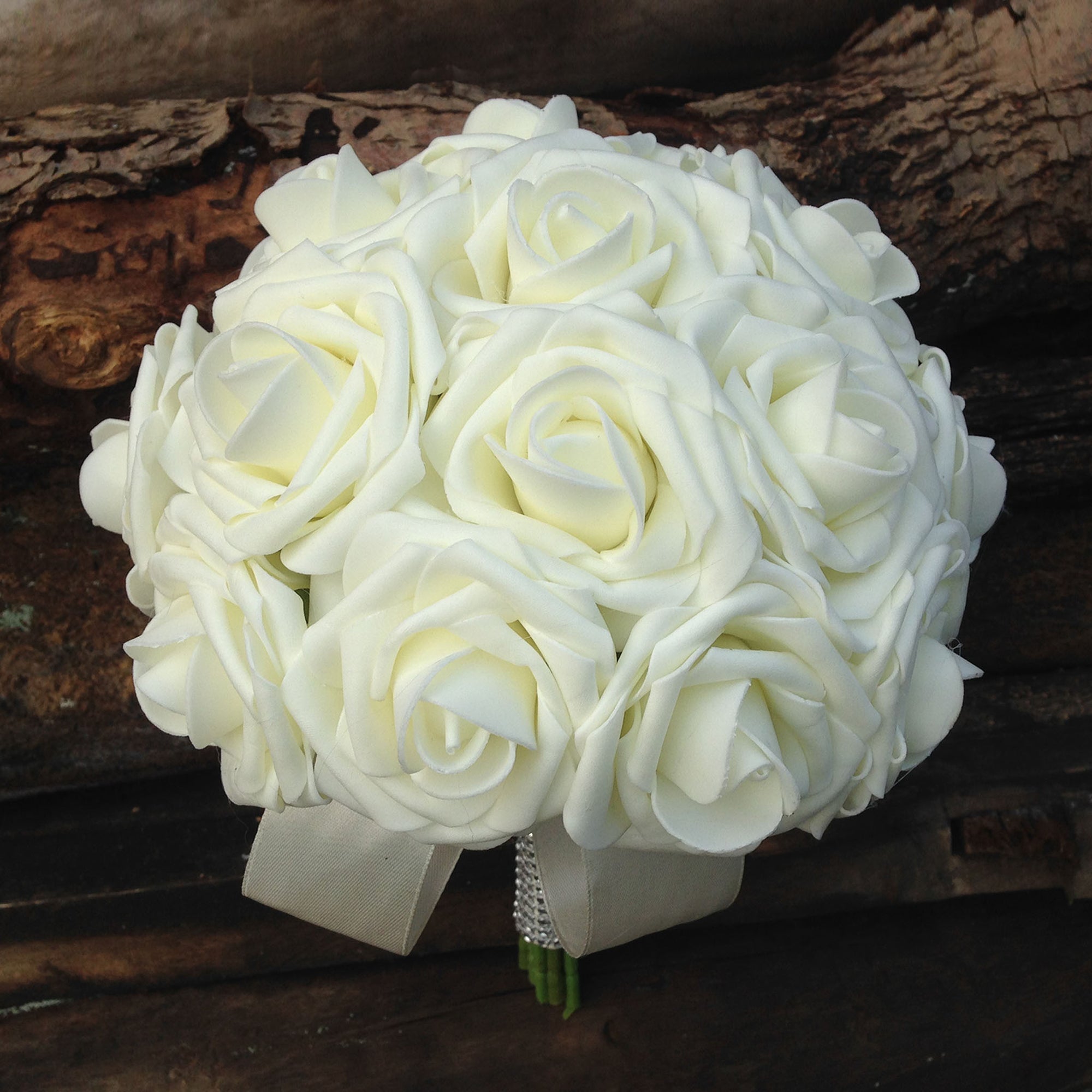 Blue Ivory Roses Royal Blue Ivory Roses Wedding Bouquets for Bridal Bridesmaids Boutonn ...