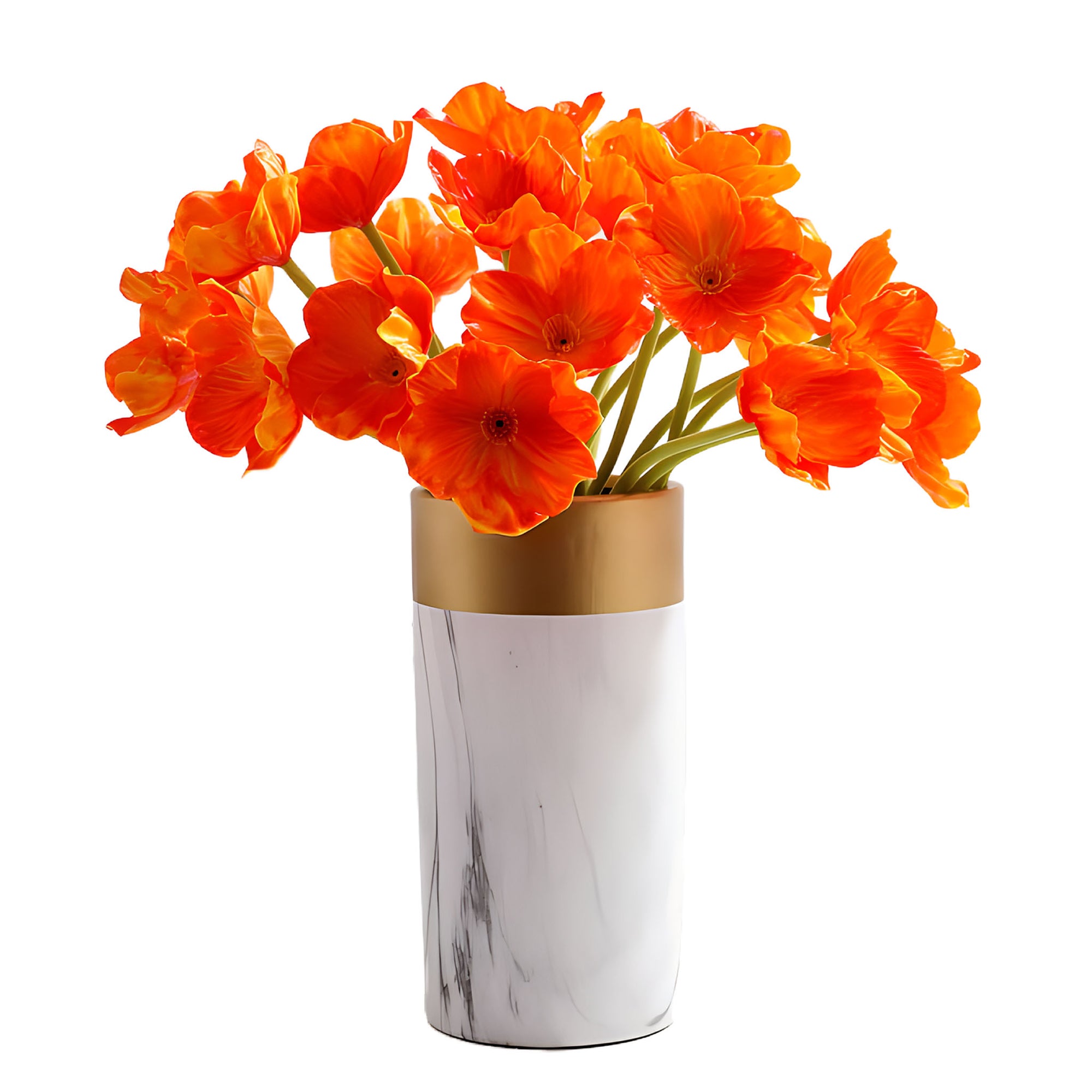 Artificial Poppy Flowers for Fall Wedding Decor Arrangement