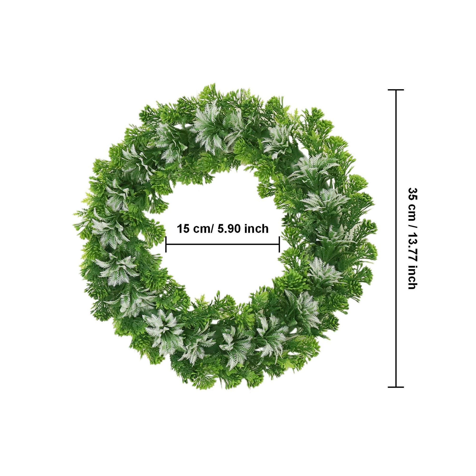 Faux Boxwood Wreath 17 inch for Front Door