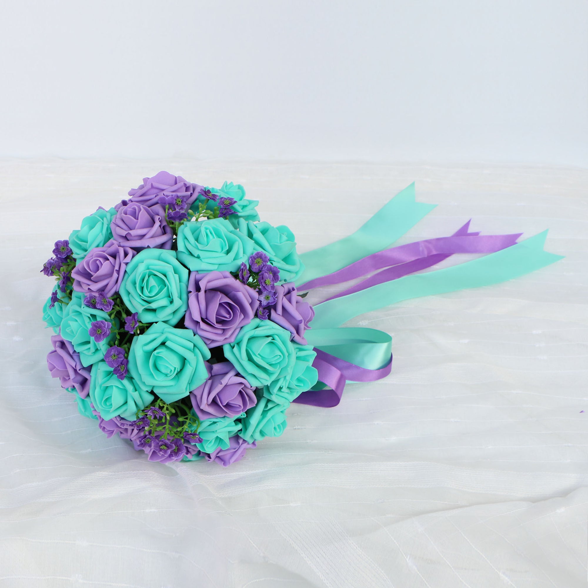 Turquoise Lavender Bridal Bouquet