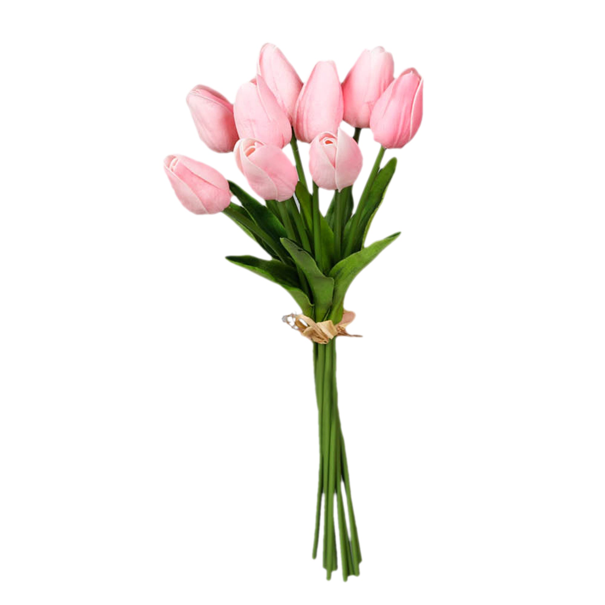 Fake Tulips Bouquet Small Real Touch Tulips 14"