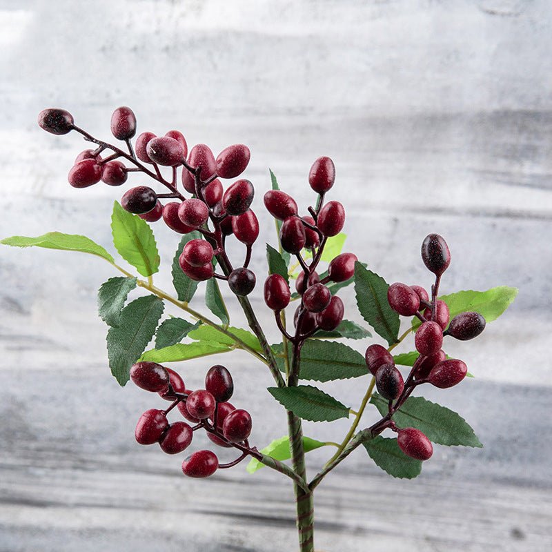 10 Artificial Plant Berry Olive Fruit Beans - VANRINA