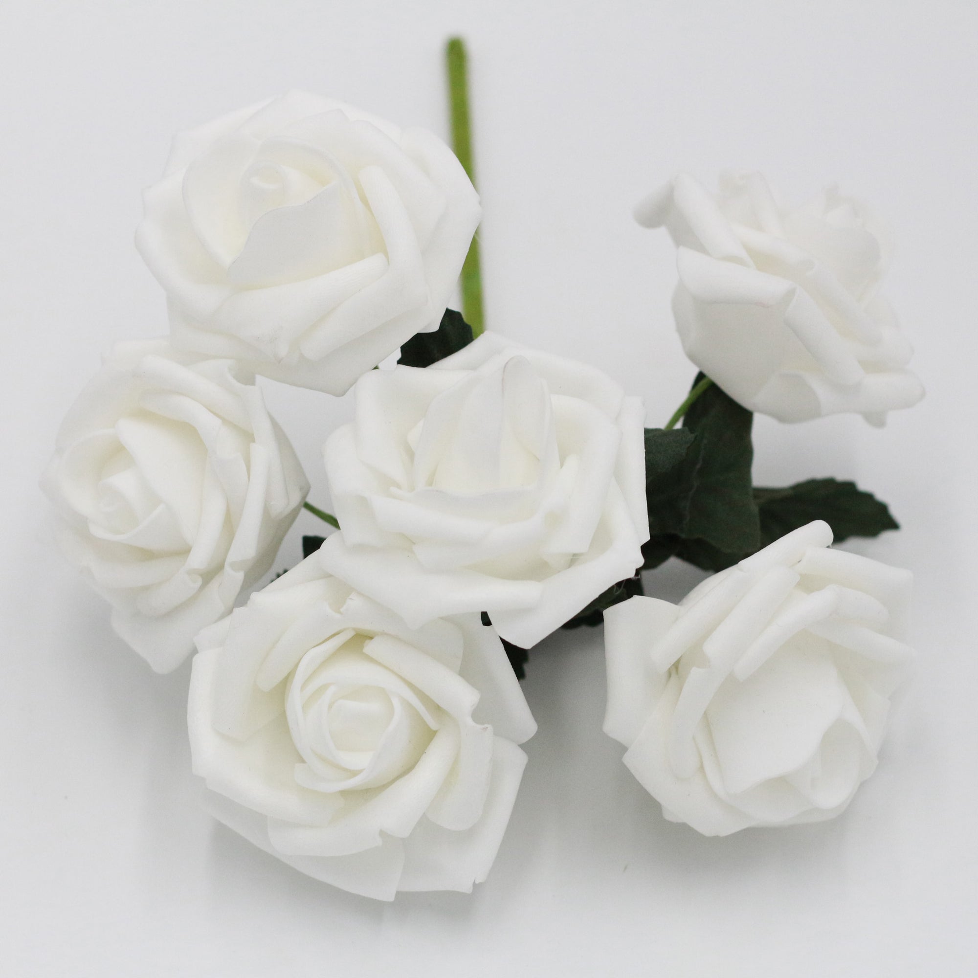 White Roses Foam Flowers Artificial Off White for Crafts diy