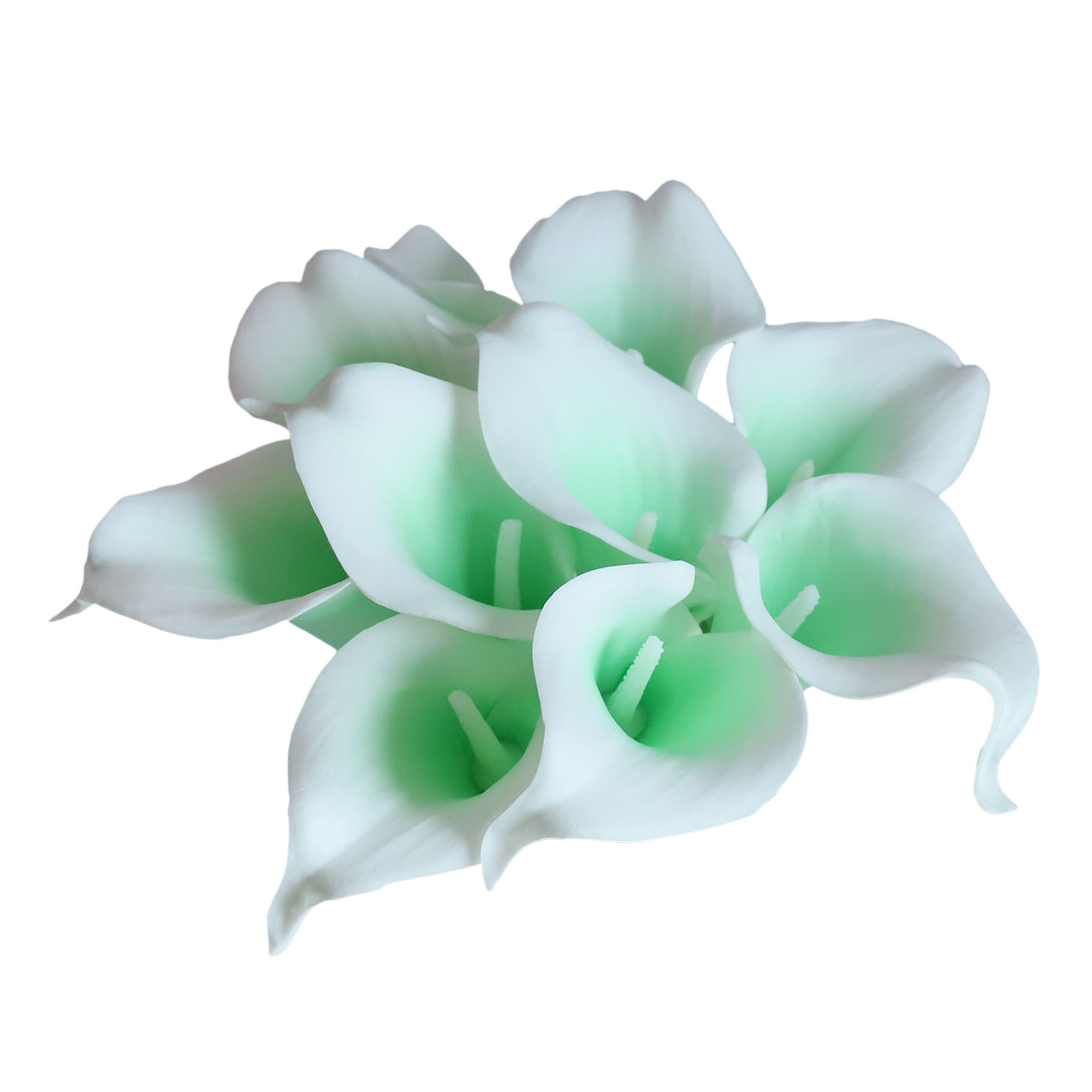 Picasso Mint Green Calla Lily Fake Flowers