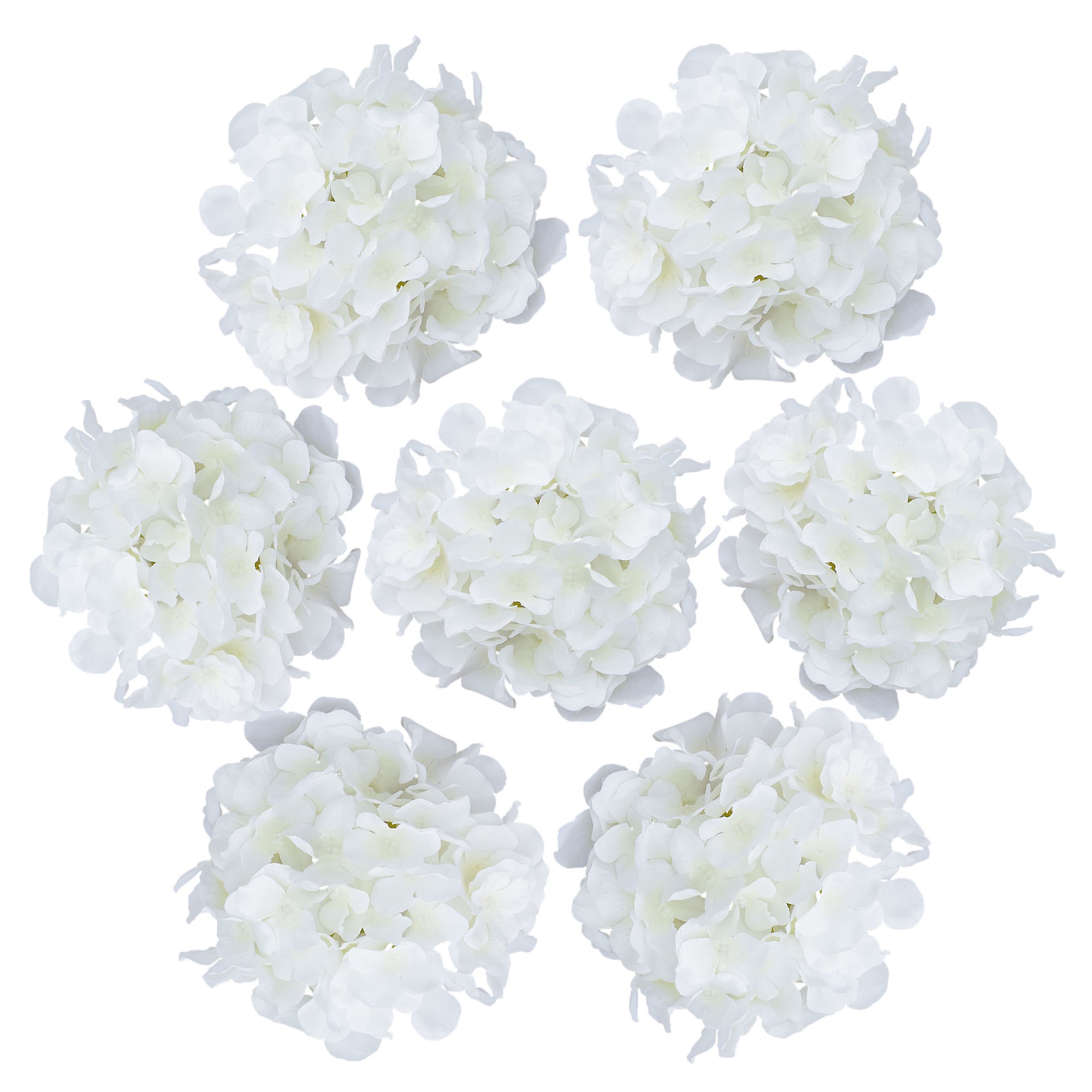 Fake Hydrangea Silk Flower Heads 17cm