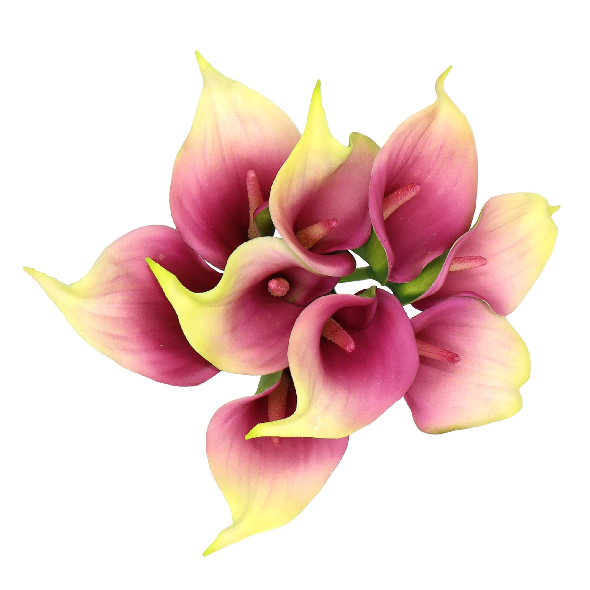 Plum Purple Calla Lily Bouquet Latex Calla Lilies Artificial Flowers
