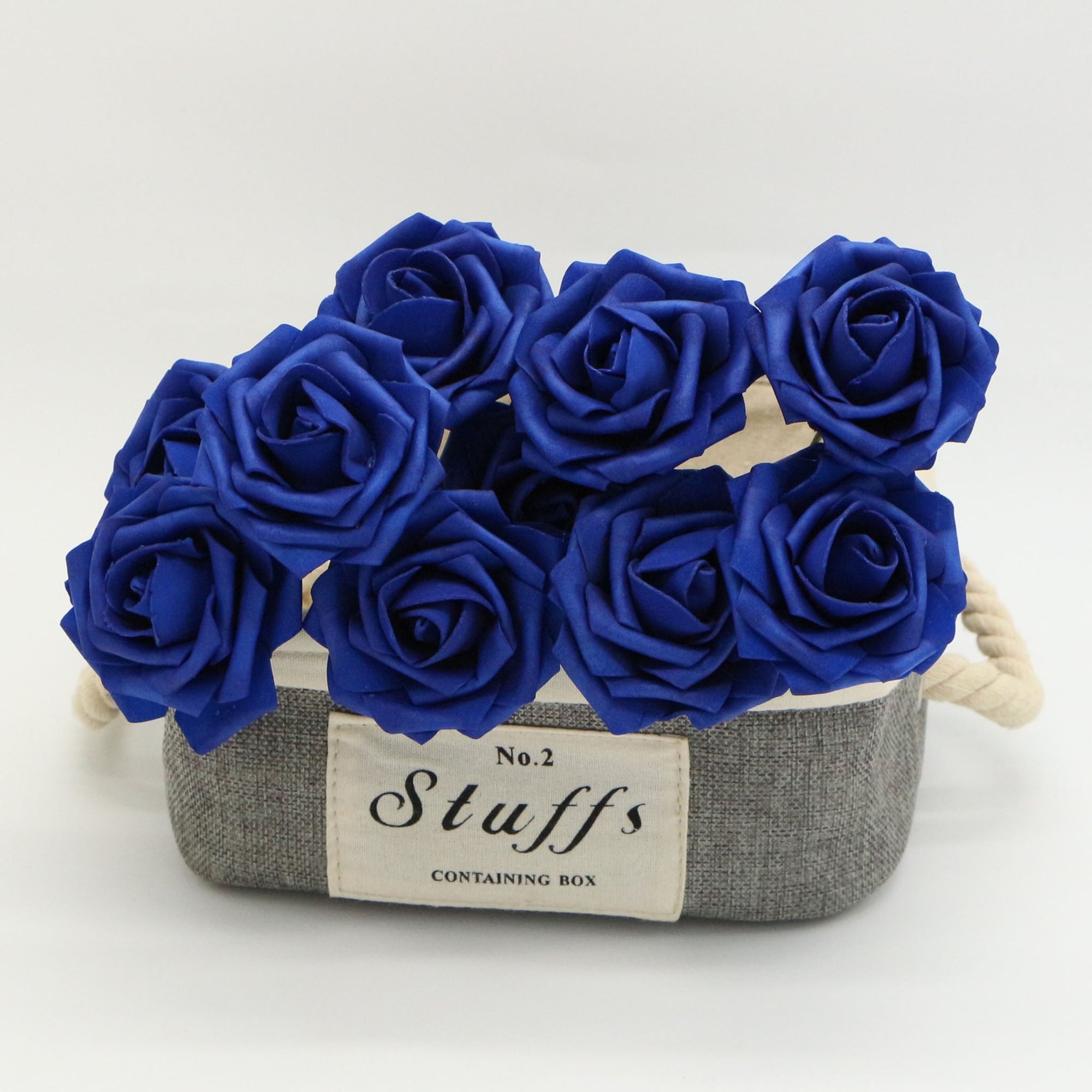 Royal Blue Wedding Flowers Bridal Bouquet Artificial Roses