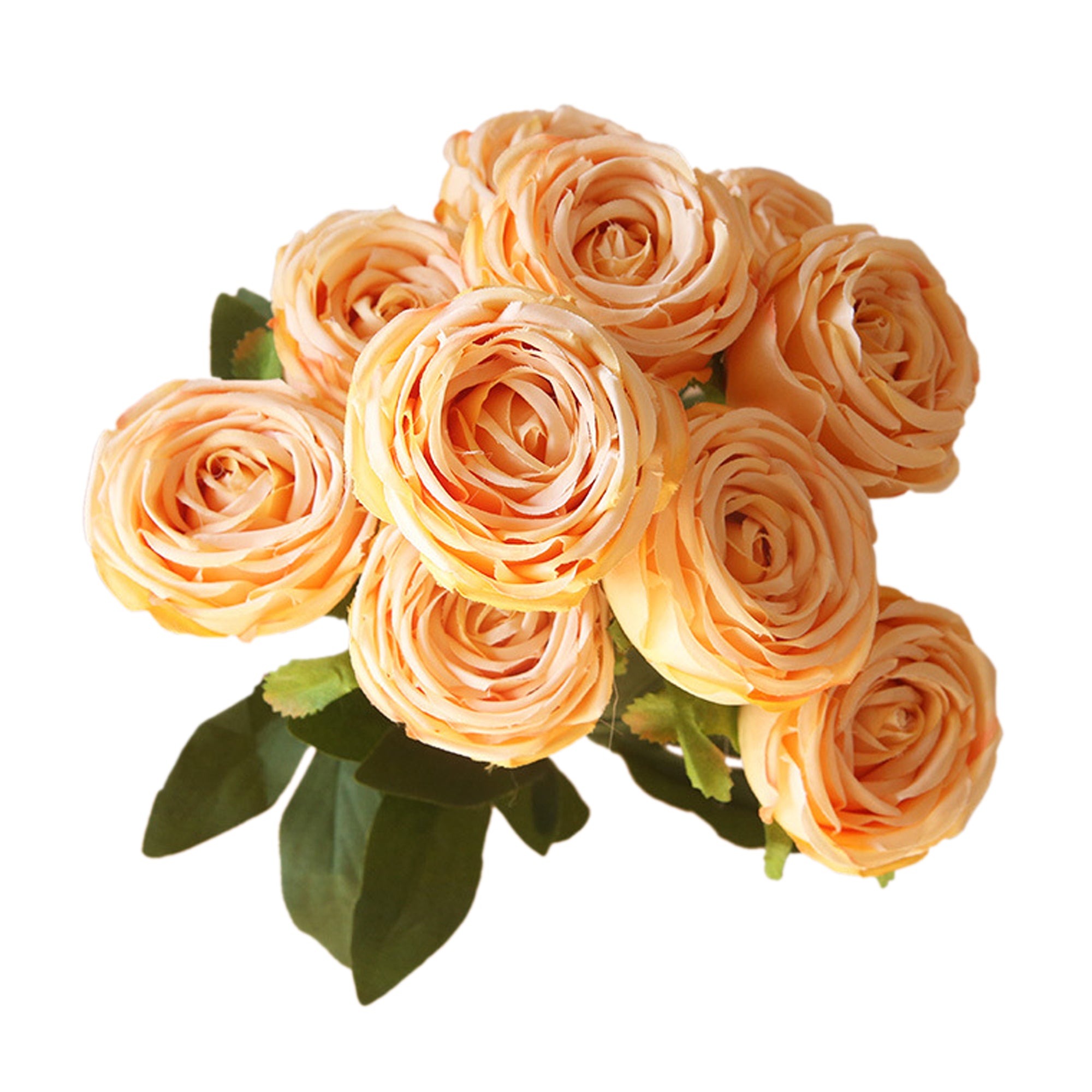 Artificial Flowers Bundle Silk Roses Bunch