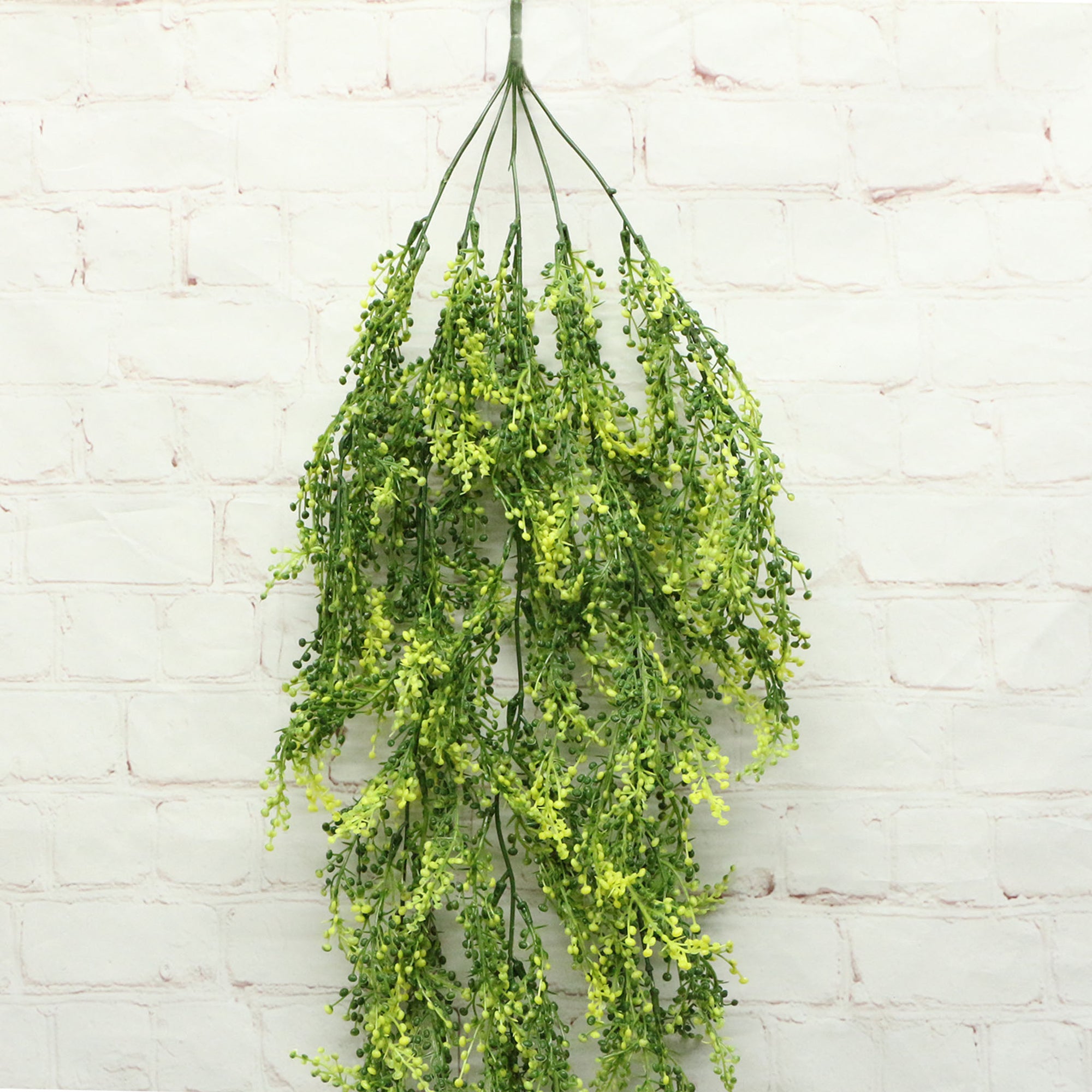 fake hanging plants for bathroom Artificial Hanging Plants for Wall Basket Planters White
