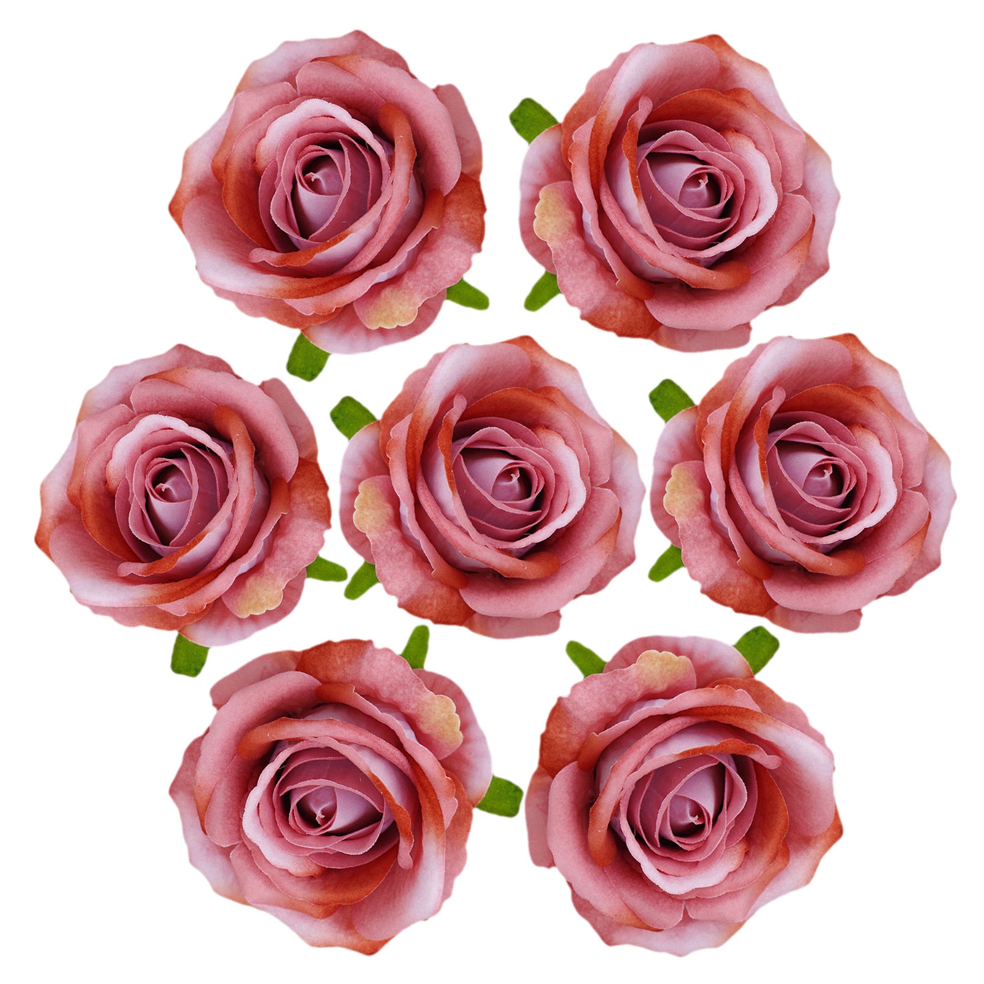 Artificial Flowers Silk Rose Heads in Bulk