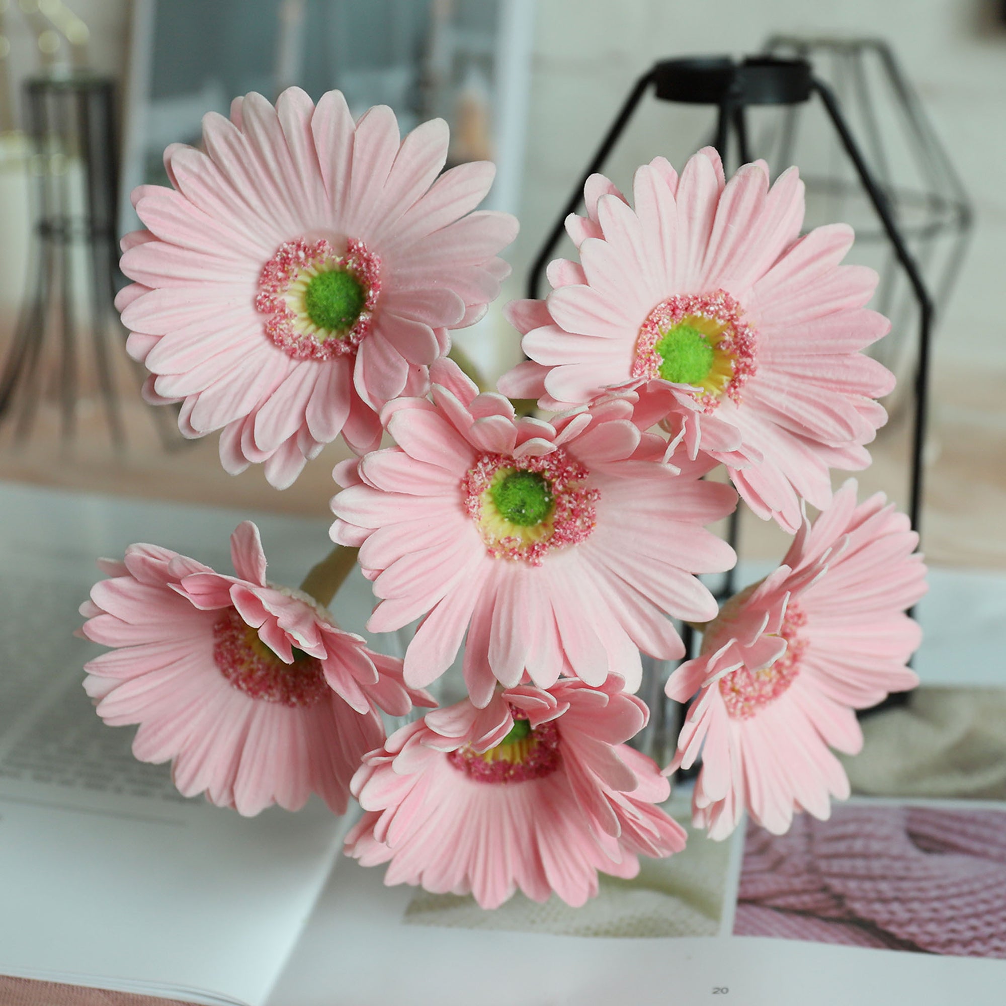 Realistic Artificial Gerbera Daisy Flower Bouquet