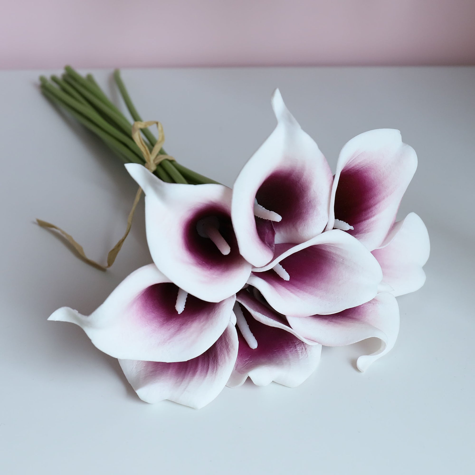 Picasso Purple Calla Lily Real Touch Lily Bouquet