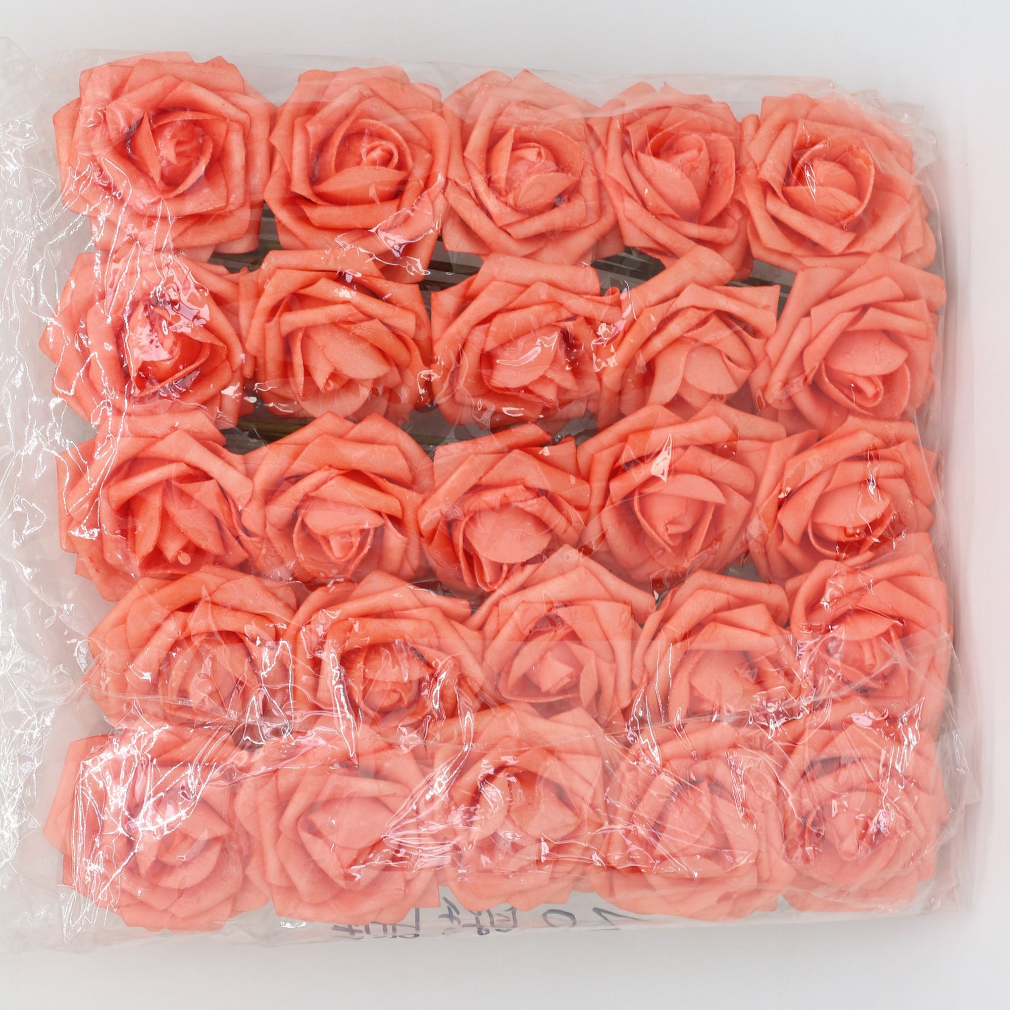 Wedding Flower Decor Coral Orange Roses Artificial Flowers