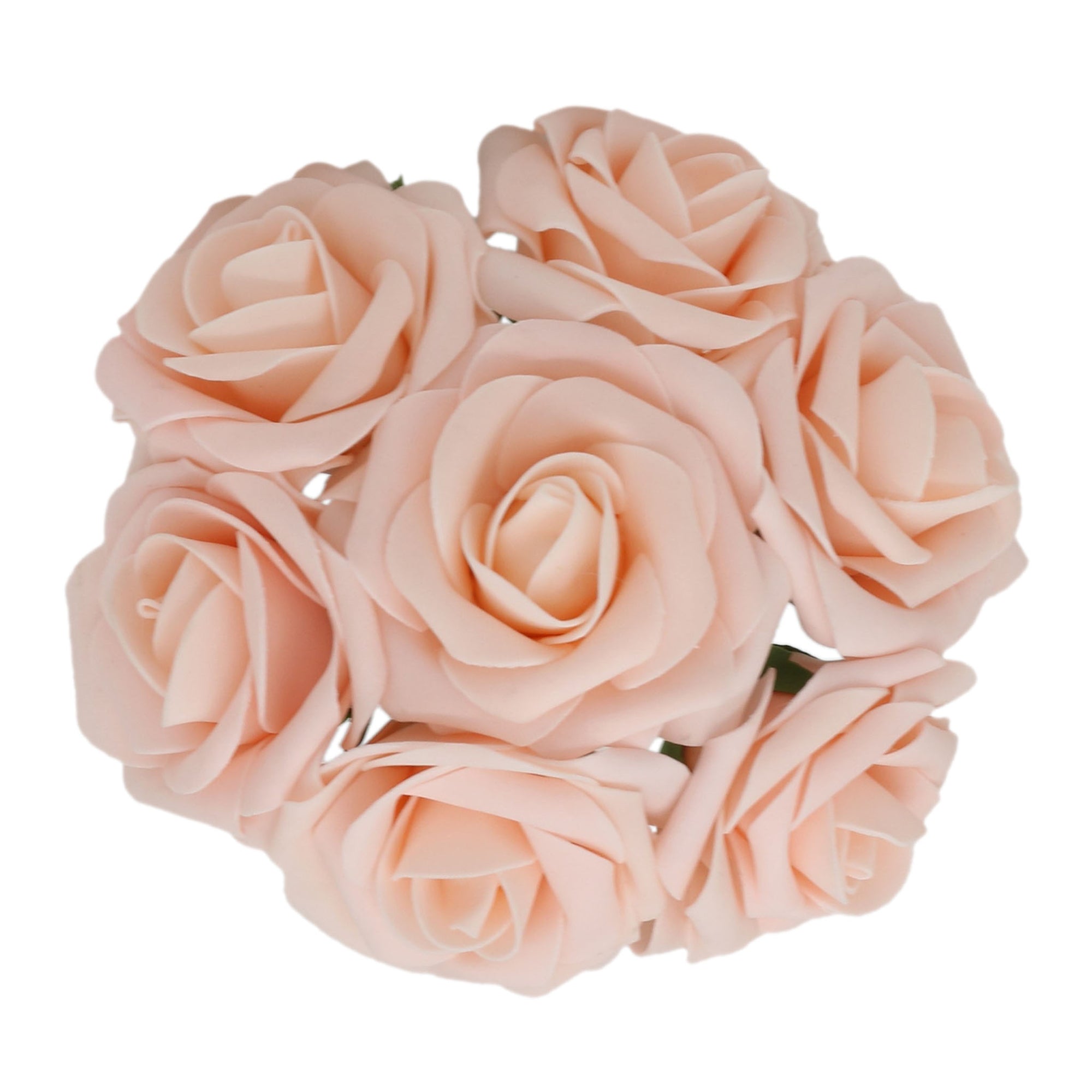 Pink Blush Flowers Foam Roses Artificial Wedding Flowers