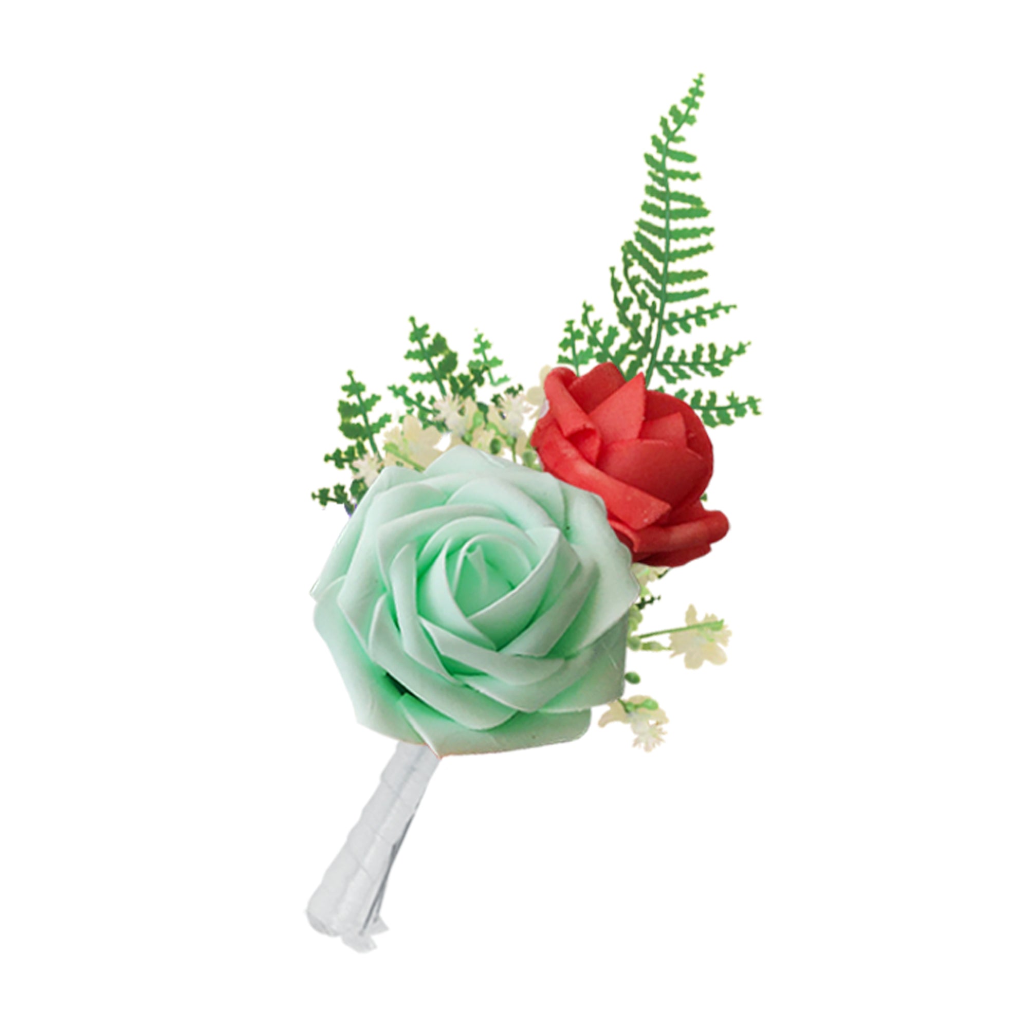 Boutonniere Corsage in Mint for Homecoming Prom Boutineer