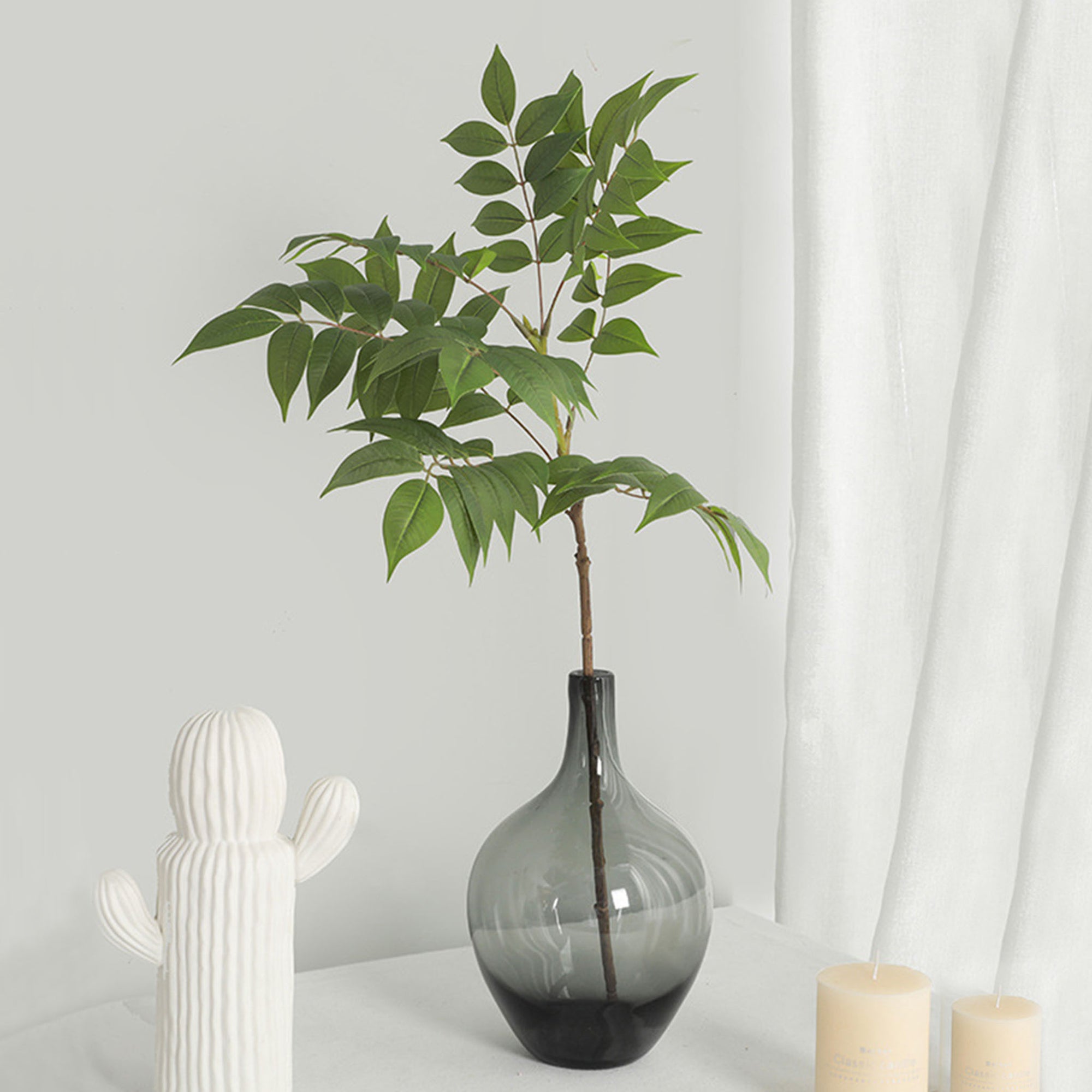 Artificial Wisteria Leaves Branches for Home Decor