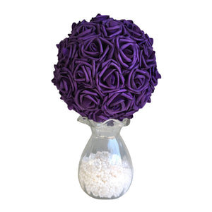 purple flower ball