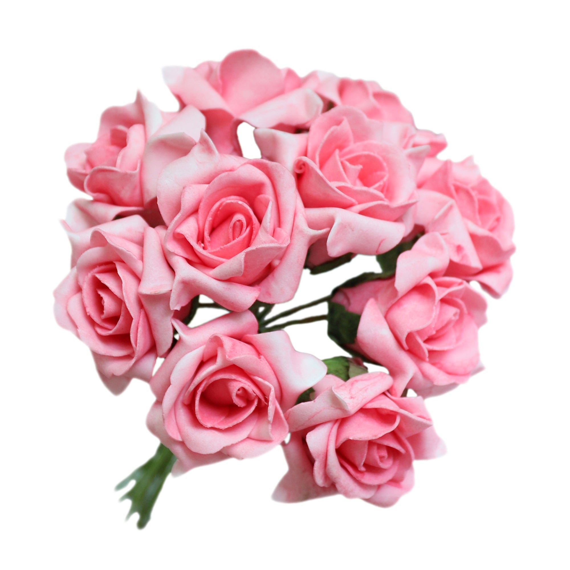 Dark Pink Rose Flowers Artificial Flower Bunch