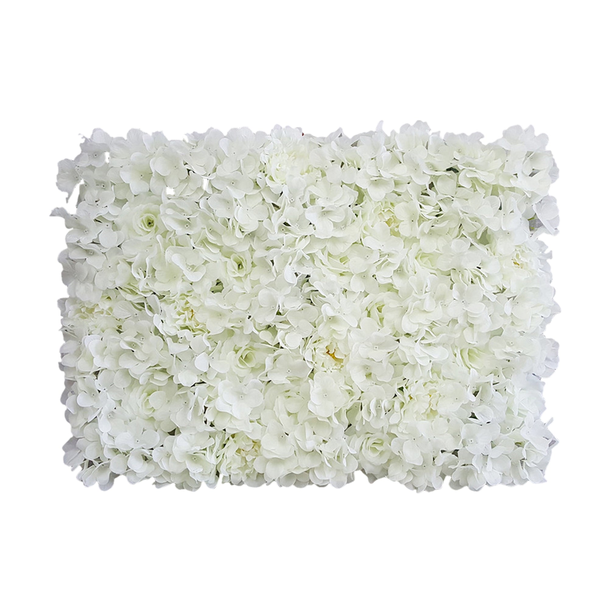 Cream White Flower Backdrops Silk Rose Hydrangea Artificial Flower Panel