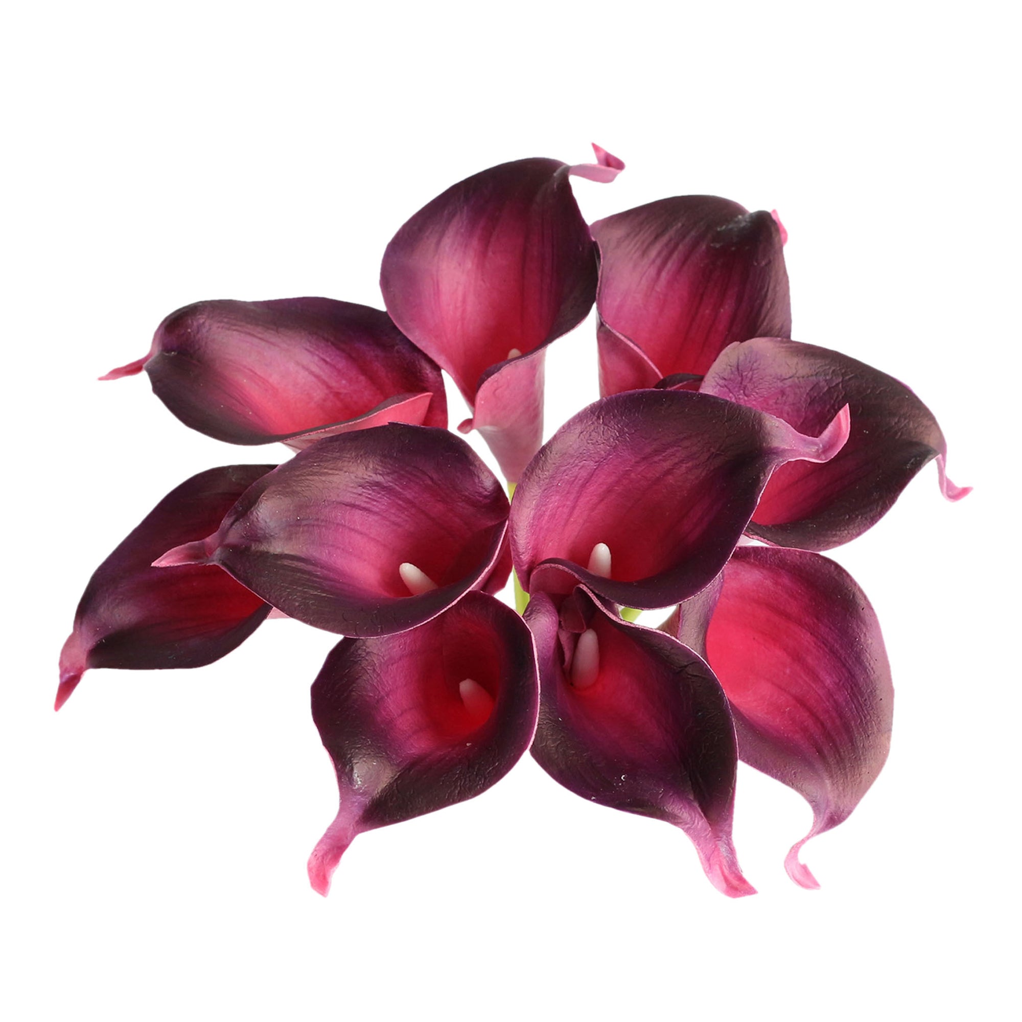 Plum Calla Lily Bouquet Picasso Purple Fake Calla Lilies