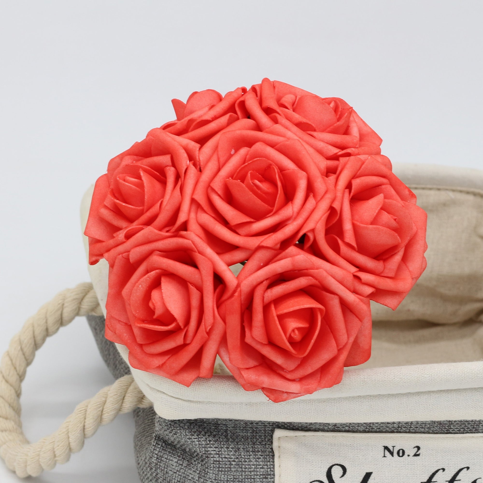 50 Coral Roses Wedding Flowers Wholesale for Wedding