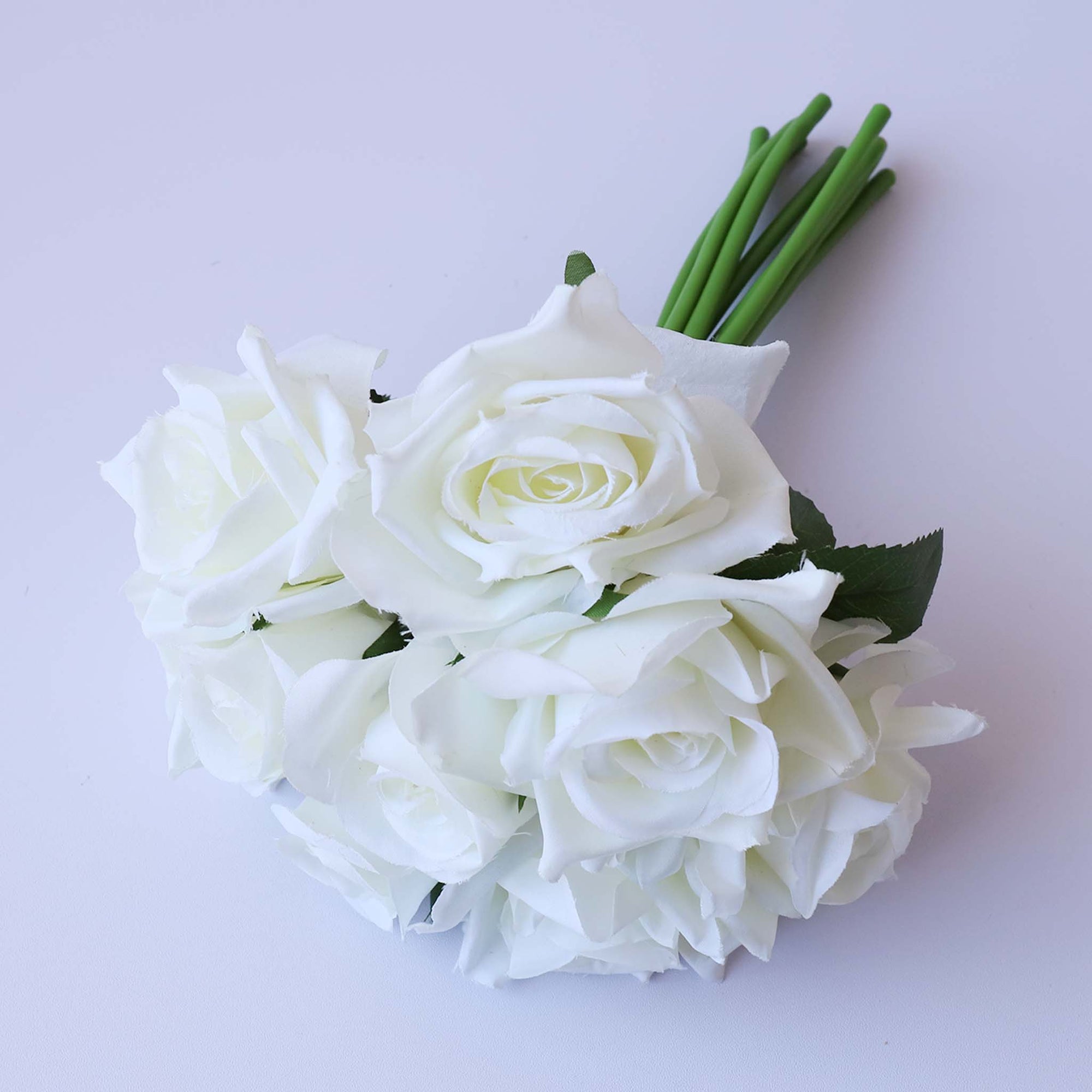 Champagne Silk Flower Bouquet Artificial Floral Arrangement for Home Decoration