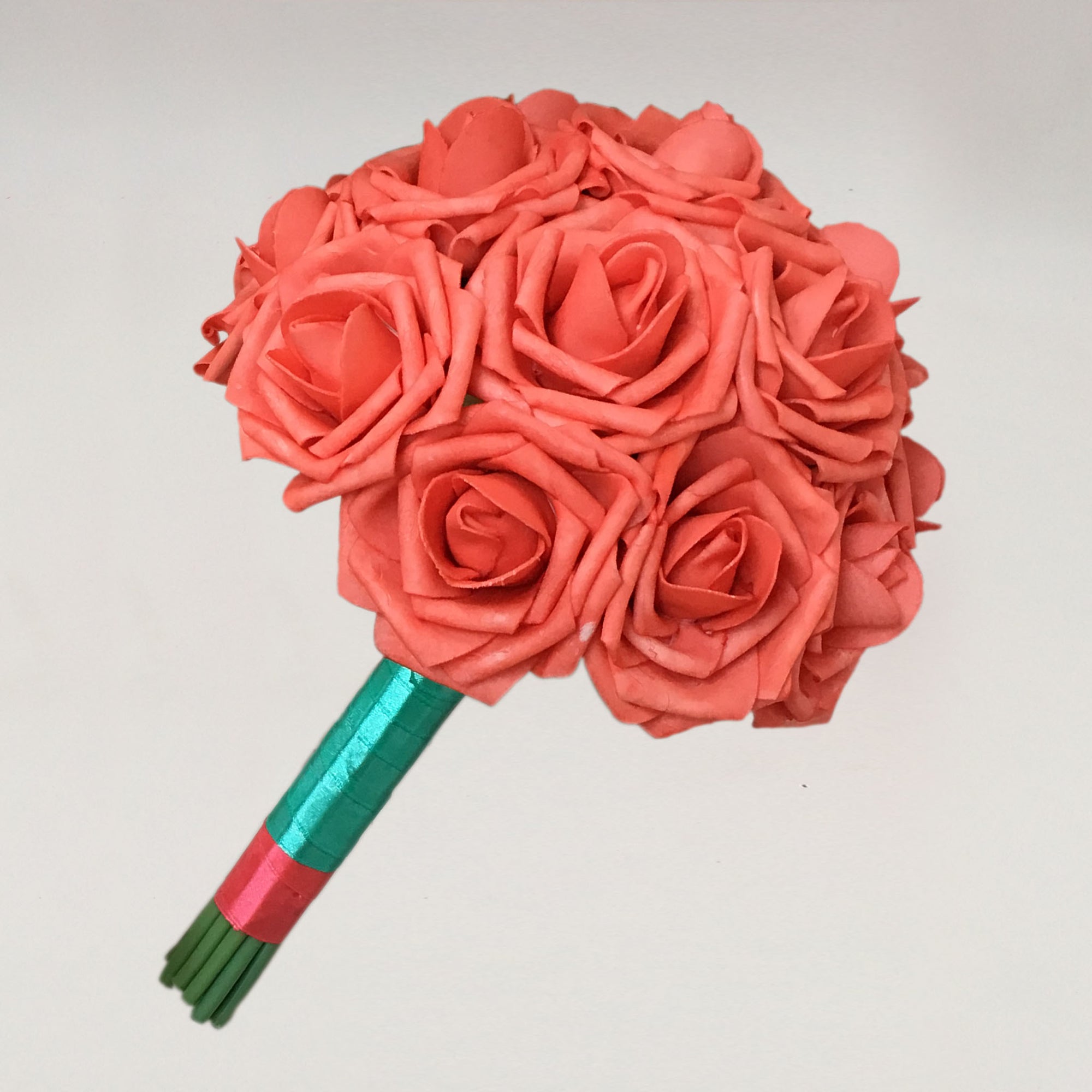 Coral Wedding Bouquet Corsages Boutonnieres