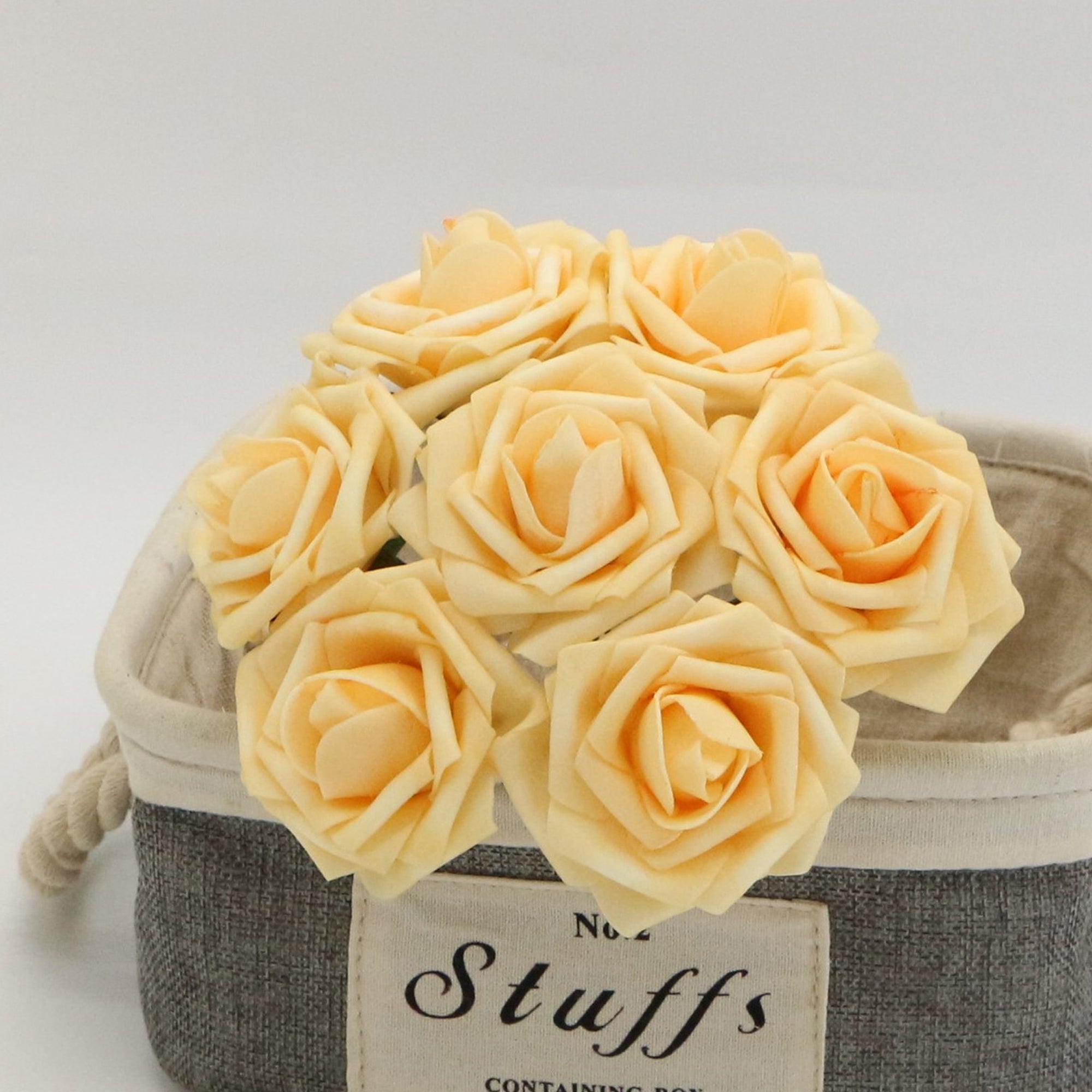 Canary Flowers Roses Artificial Wedding Flowers