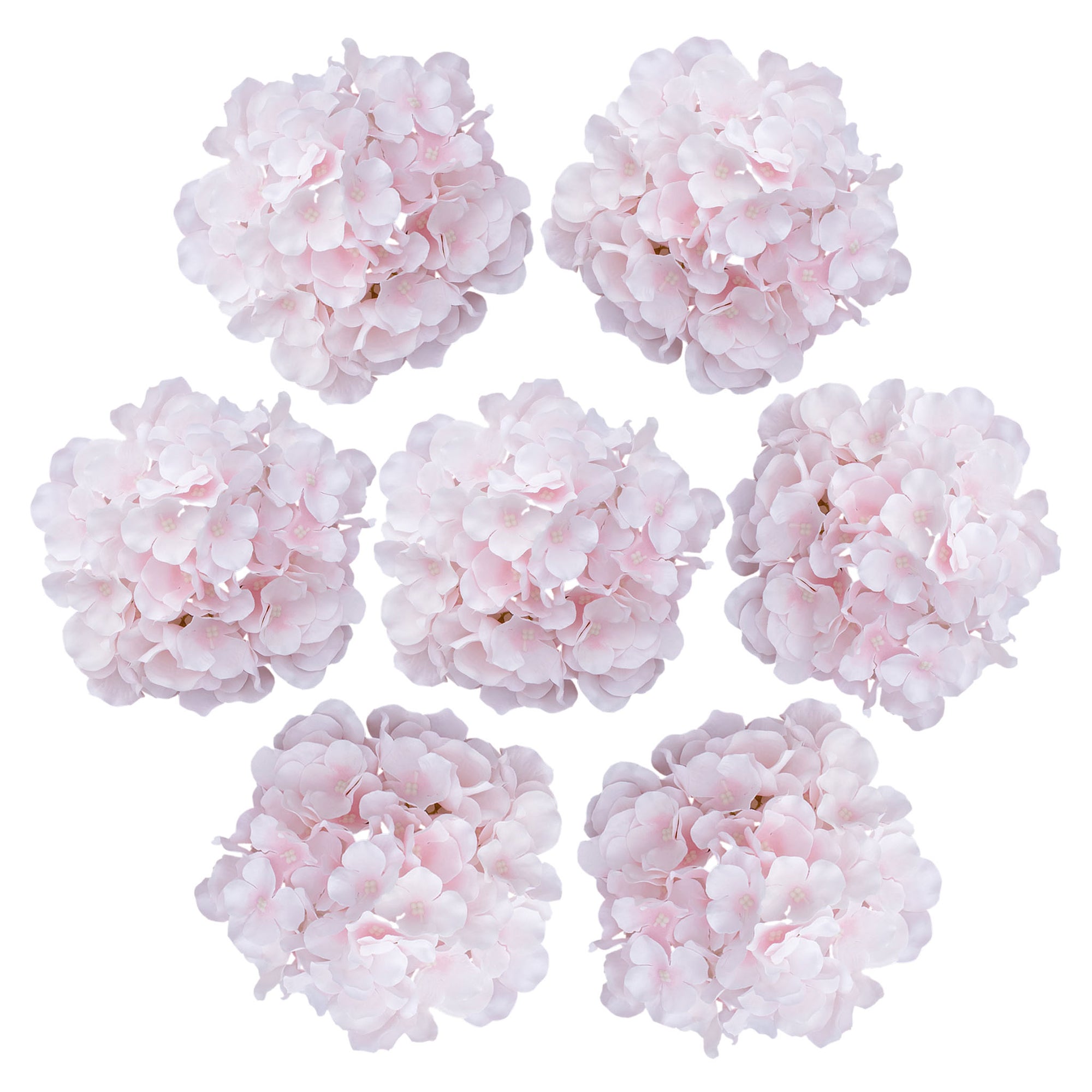 Fake Hydrangea Silk Flower Heads 17cm