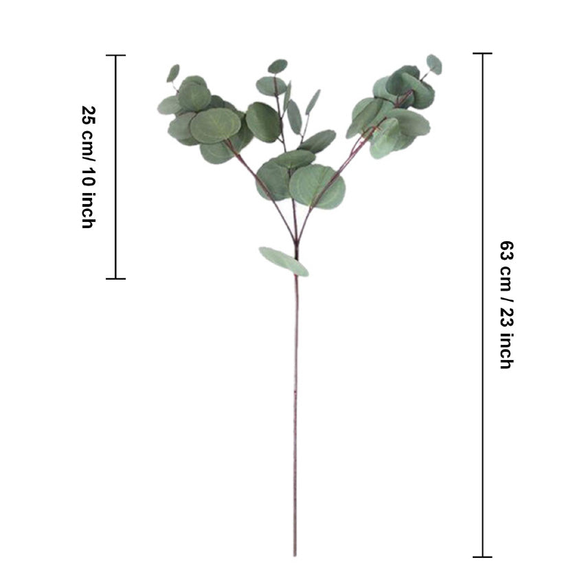 Silver Dollar Eucalyptus Tall Artificial Greenery Plants for Christmas Decorations