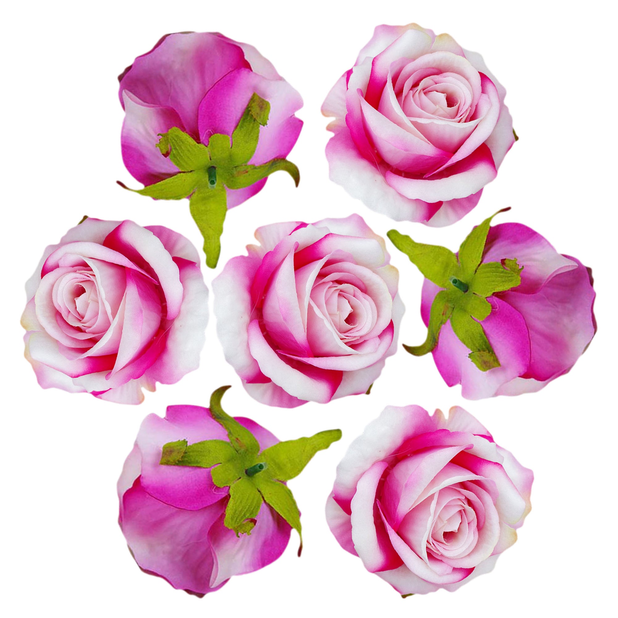 Artificial Flowers Silk Rose Heads in Bulk