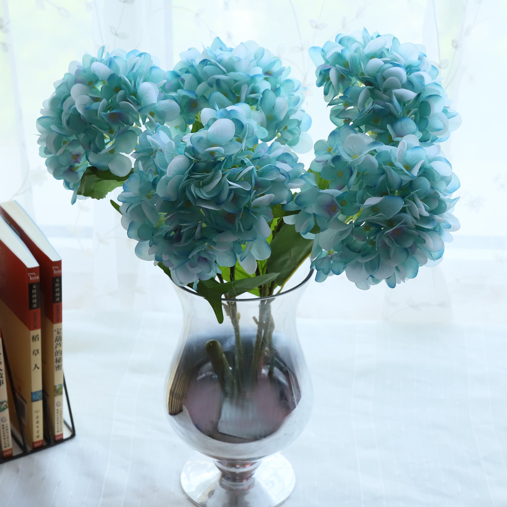 Blue Hydrangea Silk Hydrangea Blooms