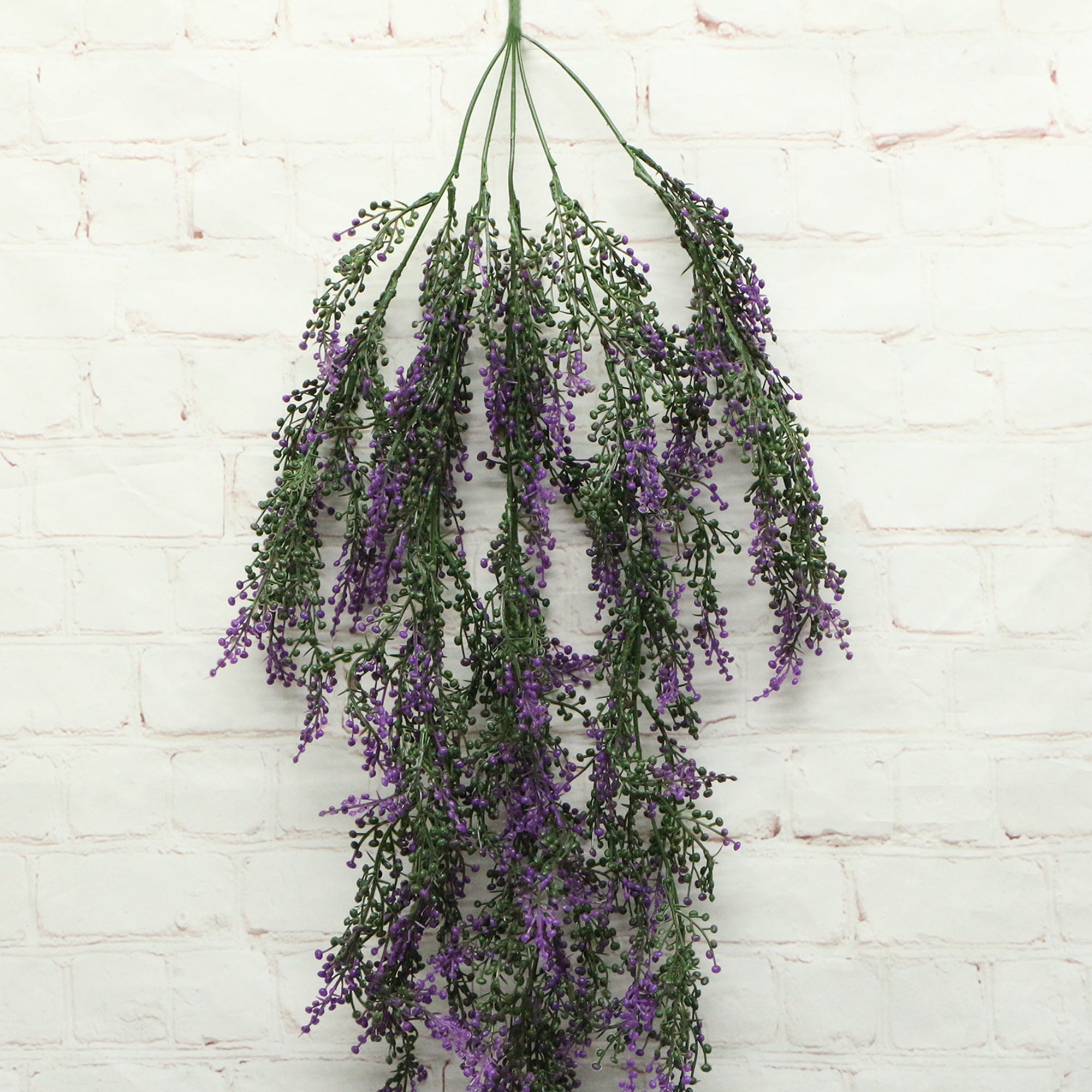 lavender plant hanging Artificial Hanging Plants for Wall Basket Planters Yellow